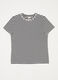 T-shirt in cotone stretch a righe donna_4