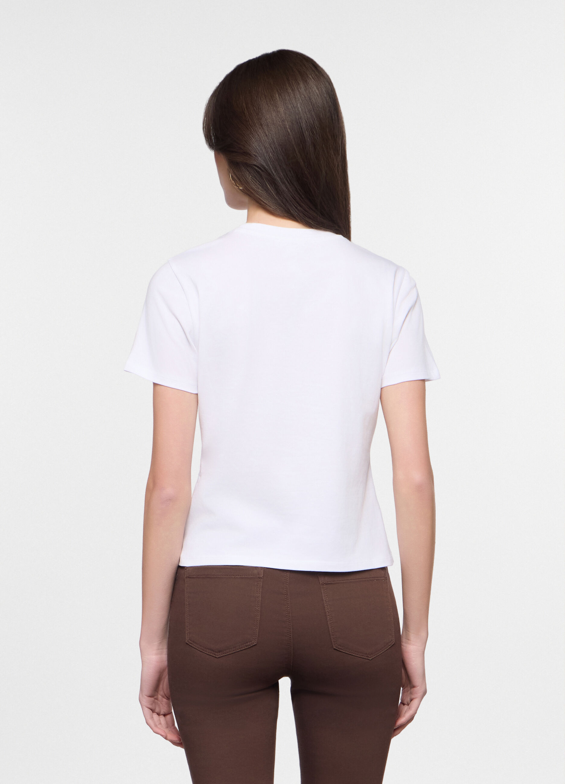 T-shirt in jersey stretch donna_1