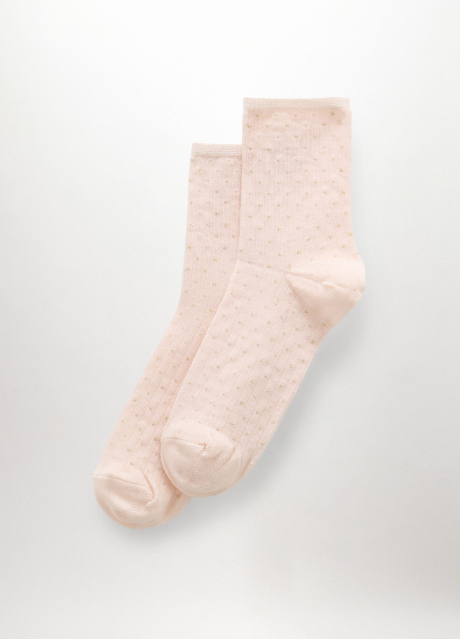 Calze in costina misto cotone donna_0