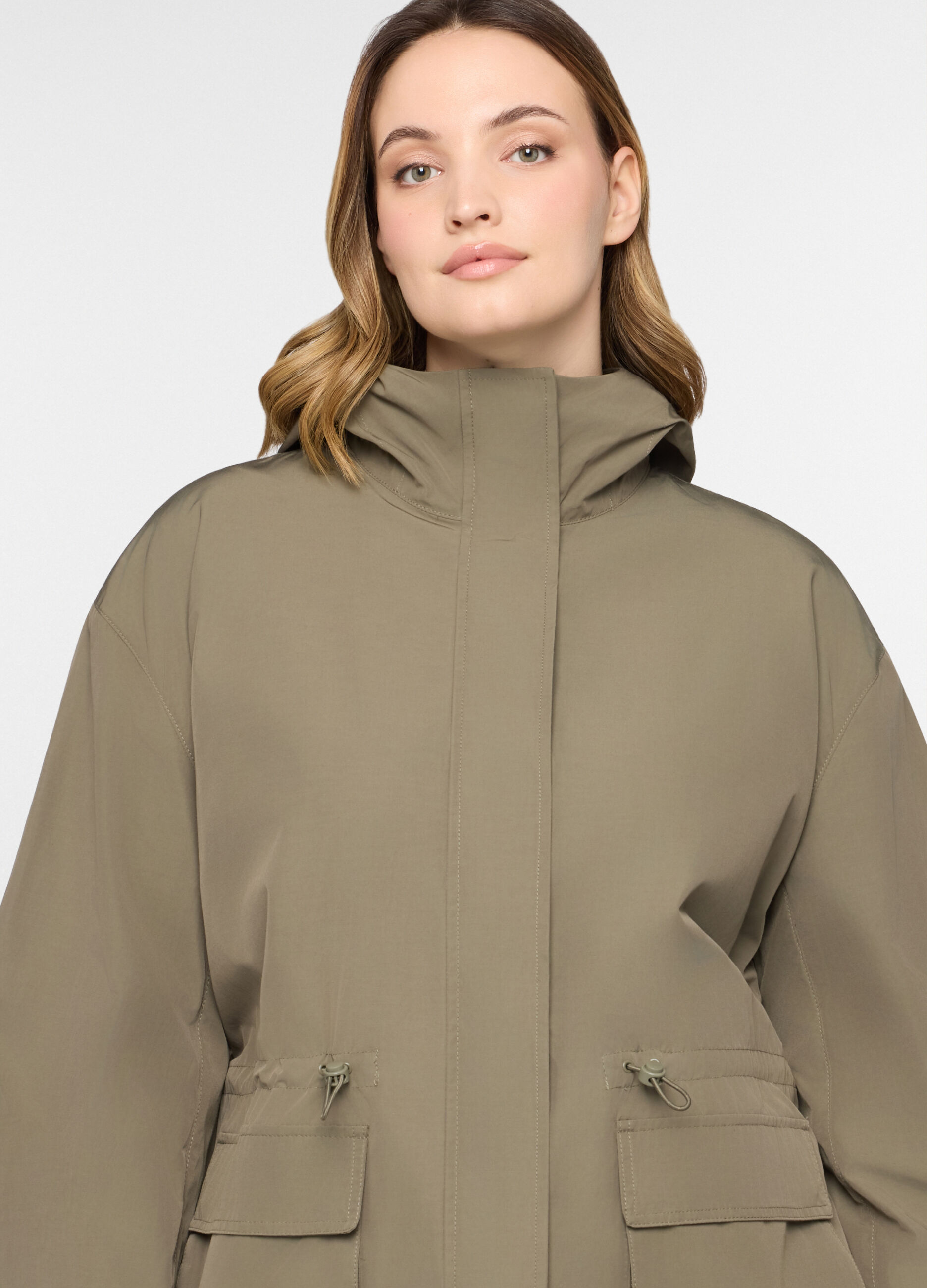 Parka regular fit con cappuccio donna curvy_2