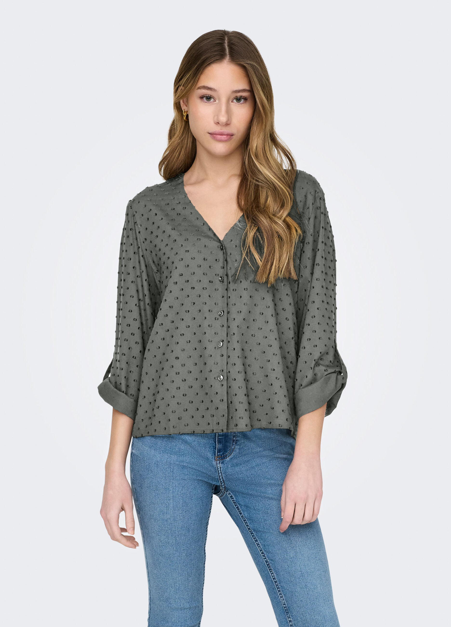 Camicia con ricami donna_0