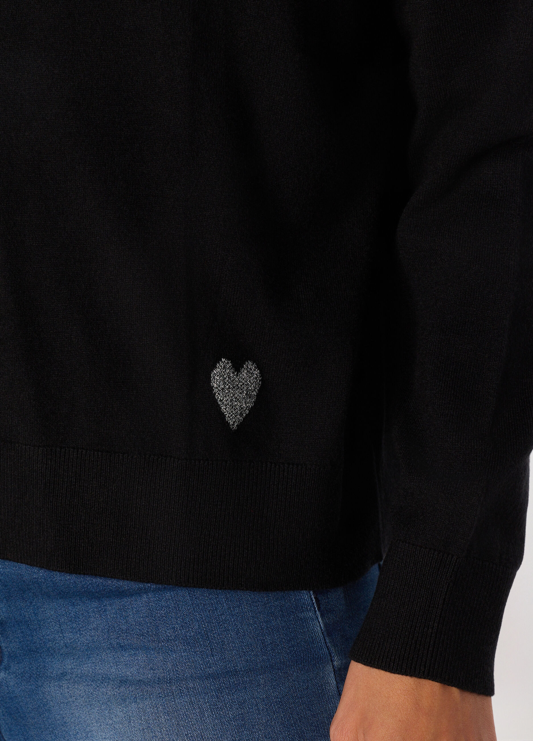 Cardigan tricot con scollo a V donna_2