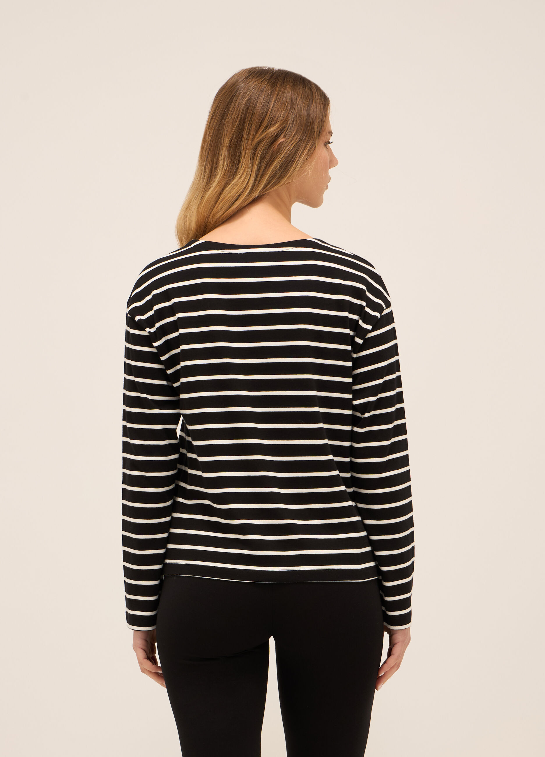 T-shirt in jersey di puro cotone_1