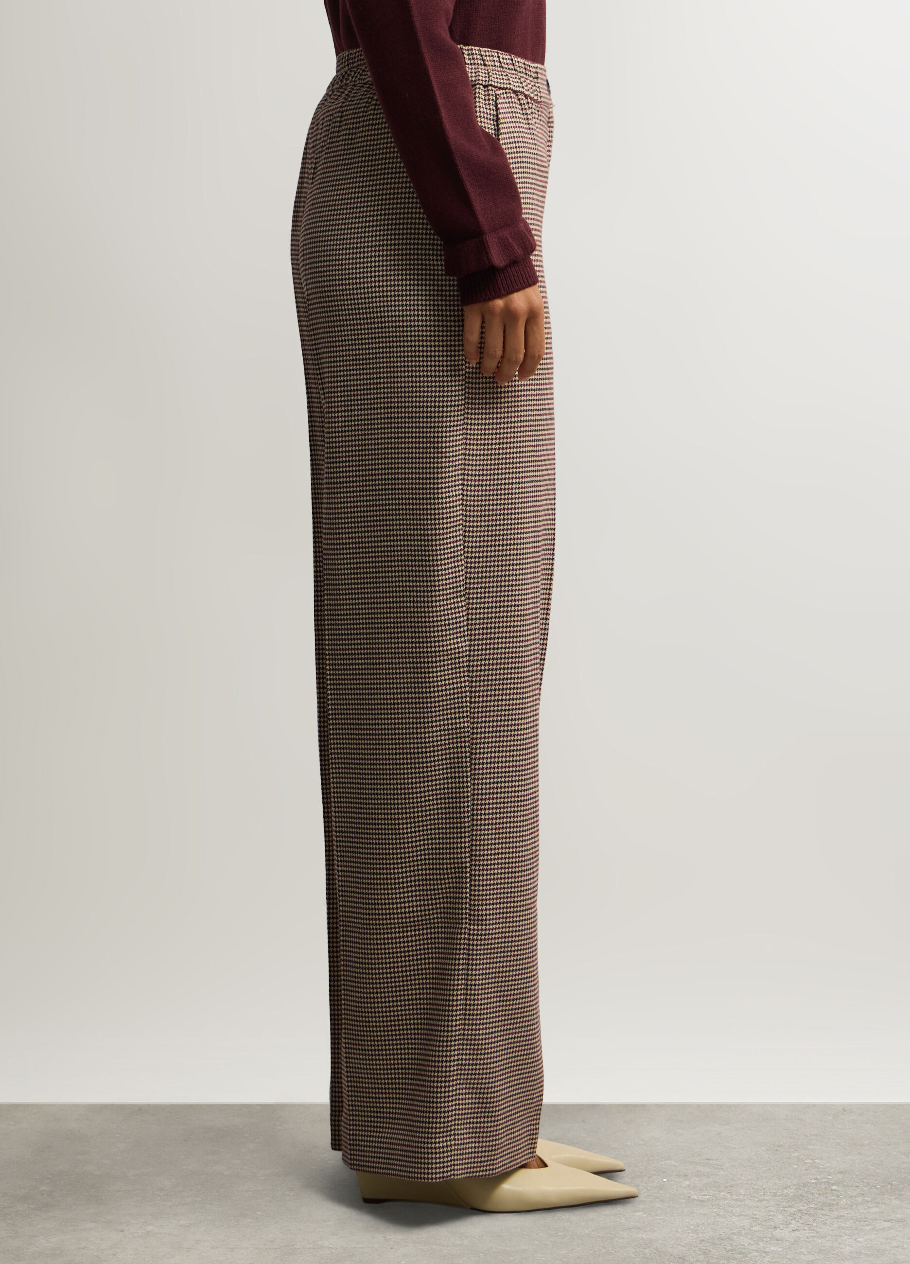Pantaloni Straight Fit misto viscosa stretch donna_1