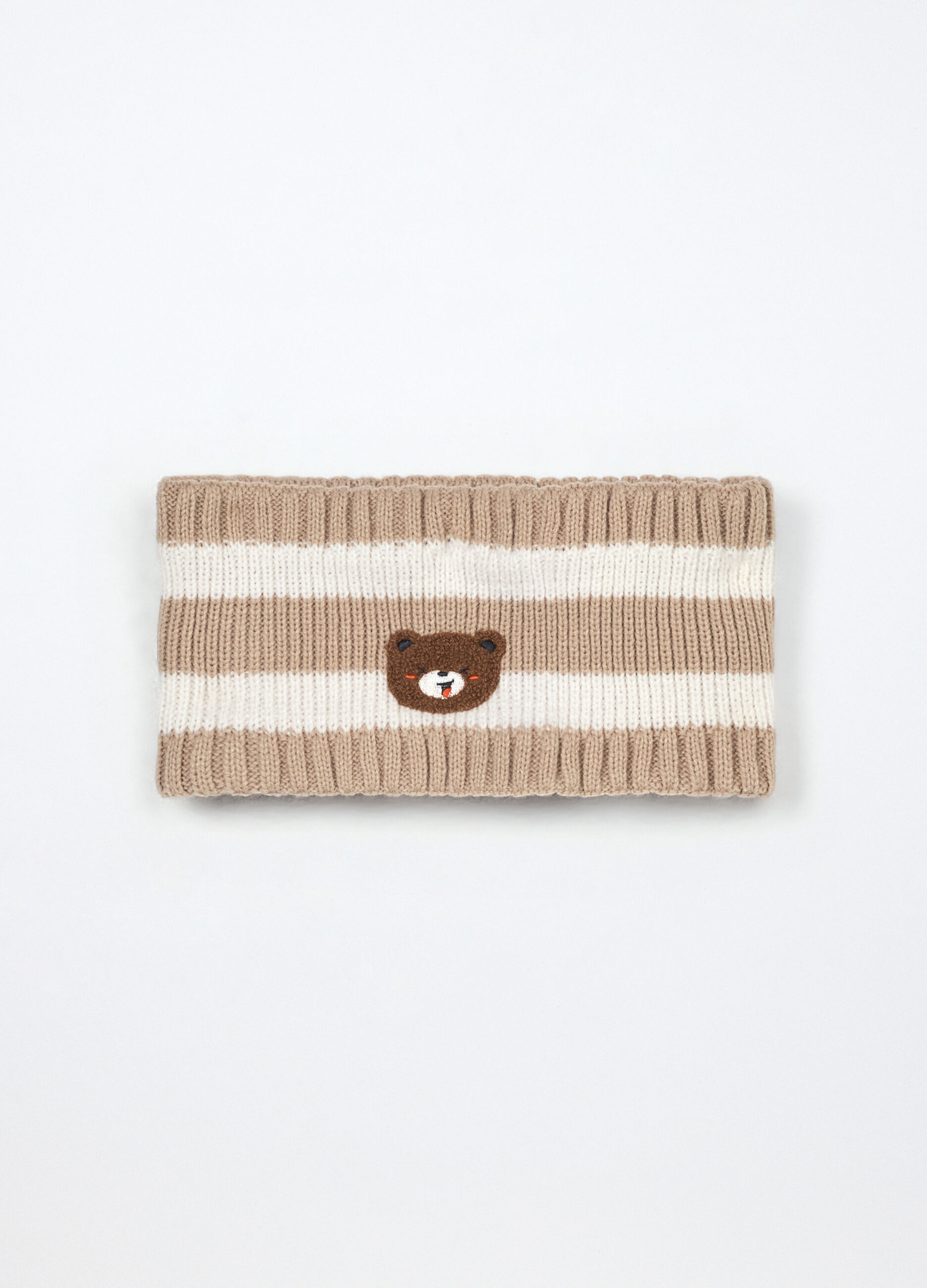 Scaldacollo tricot a righe neonato_0