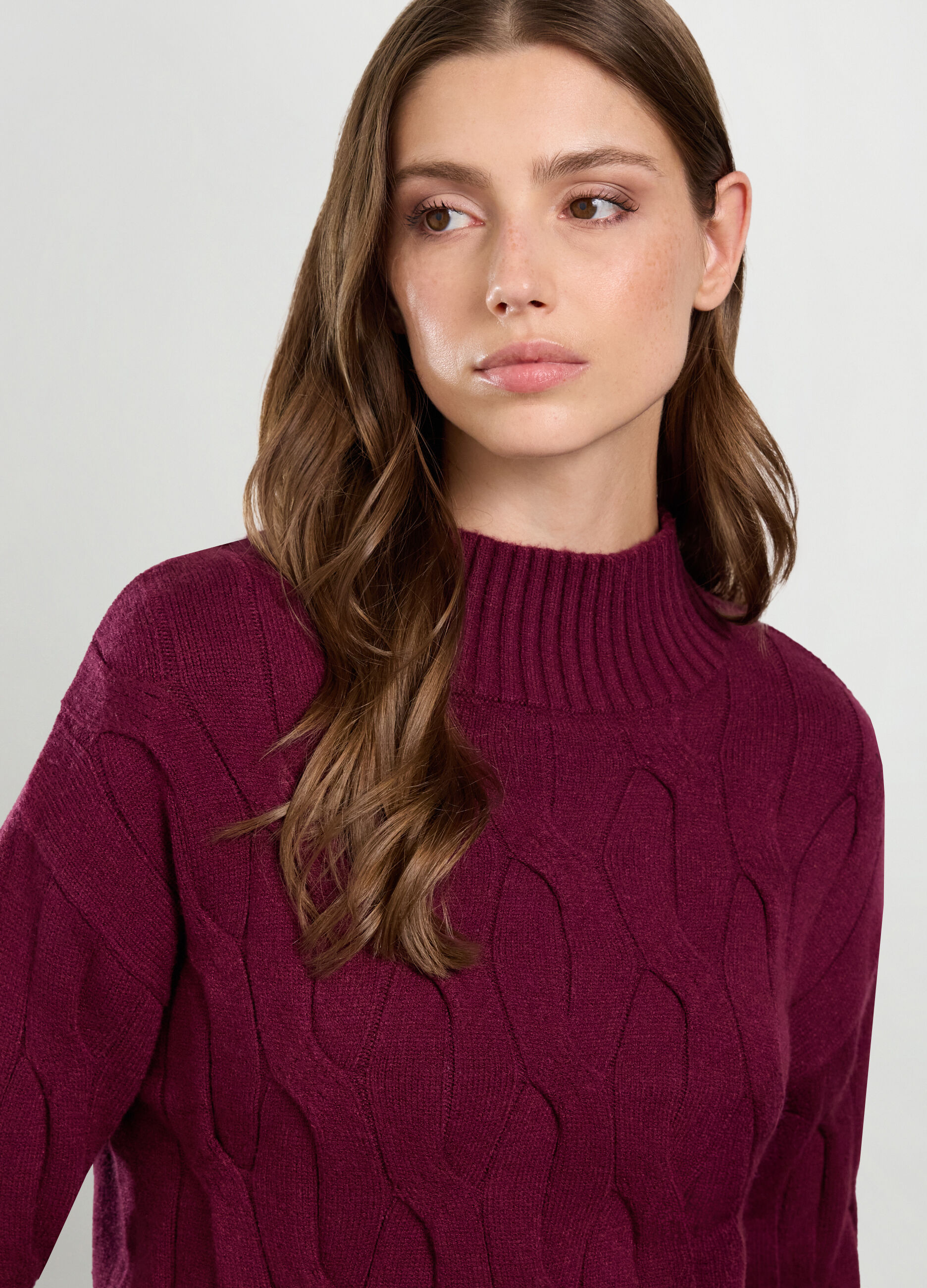 Pullover misto viscosa donna_2