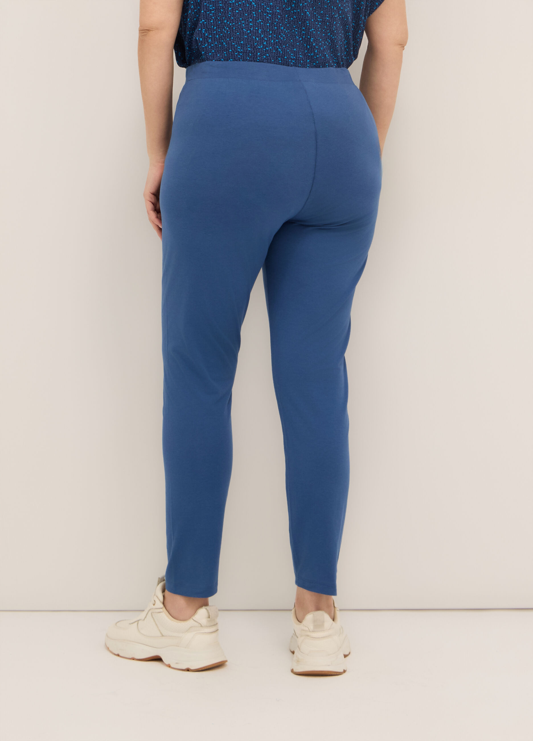 Leggings in cotone stretch donna curvy