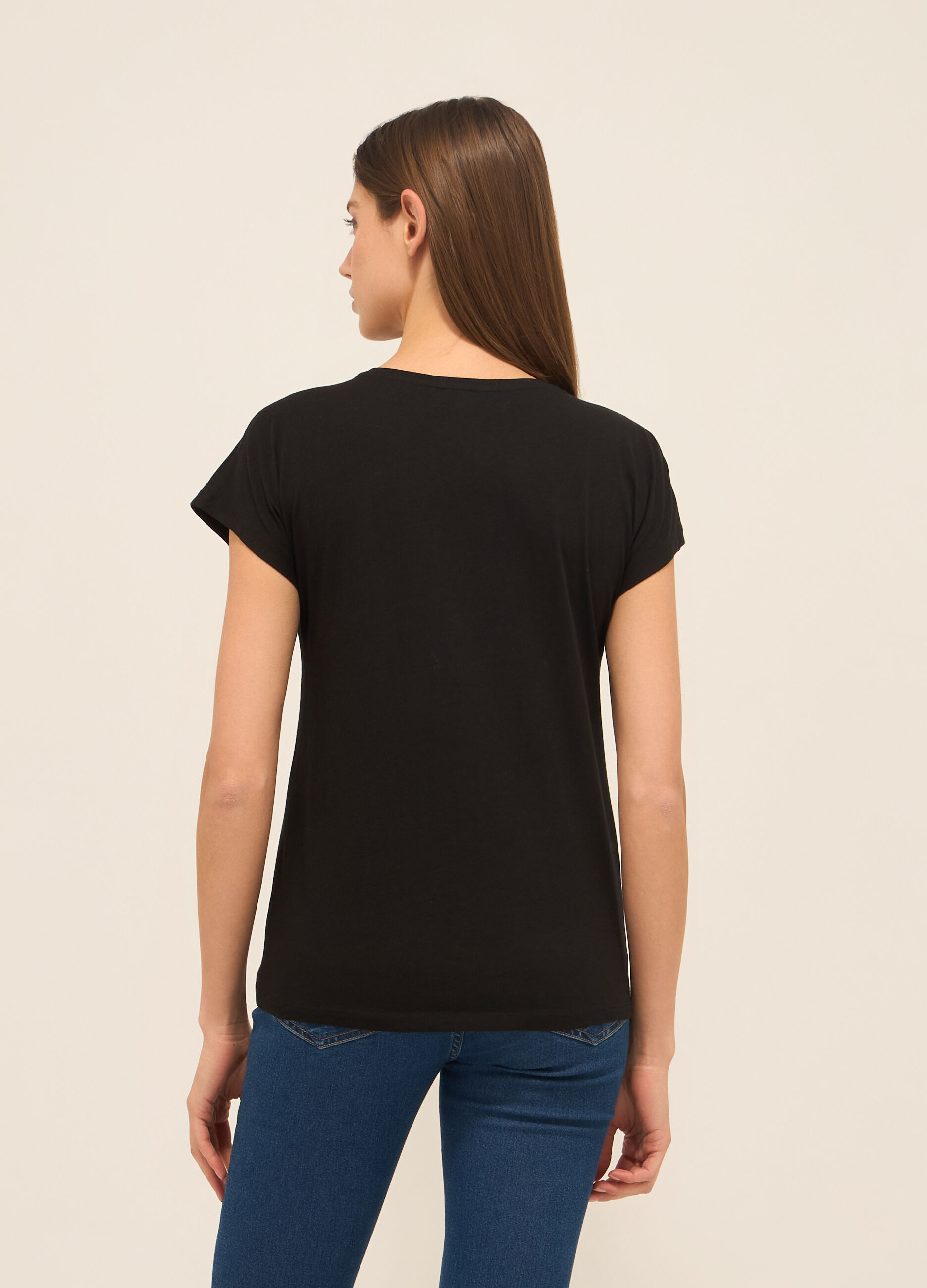 T-shirt in puro cotone donna_1