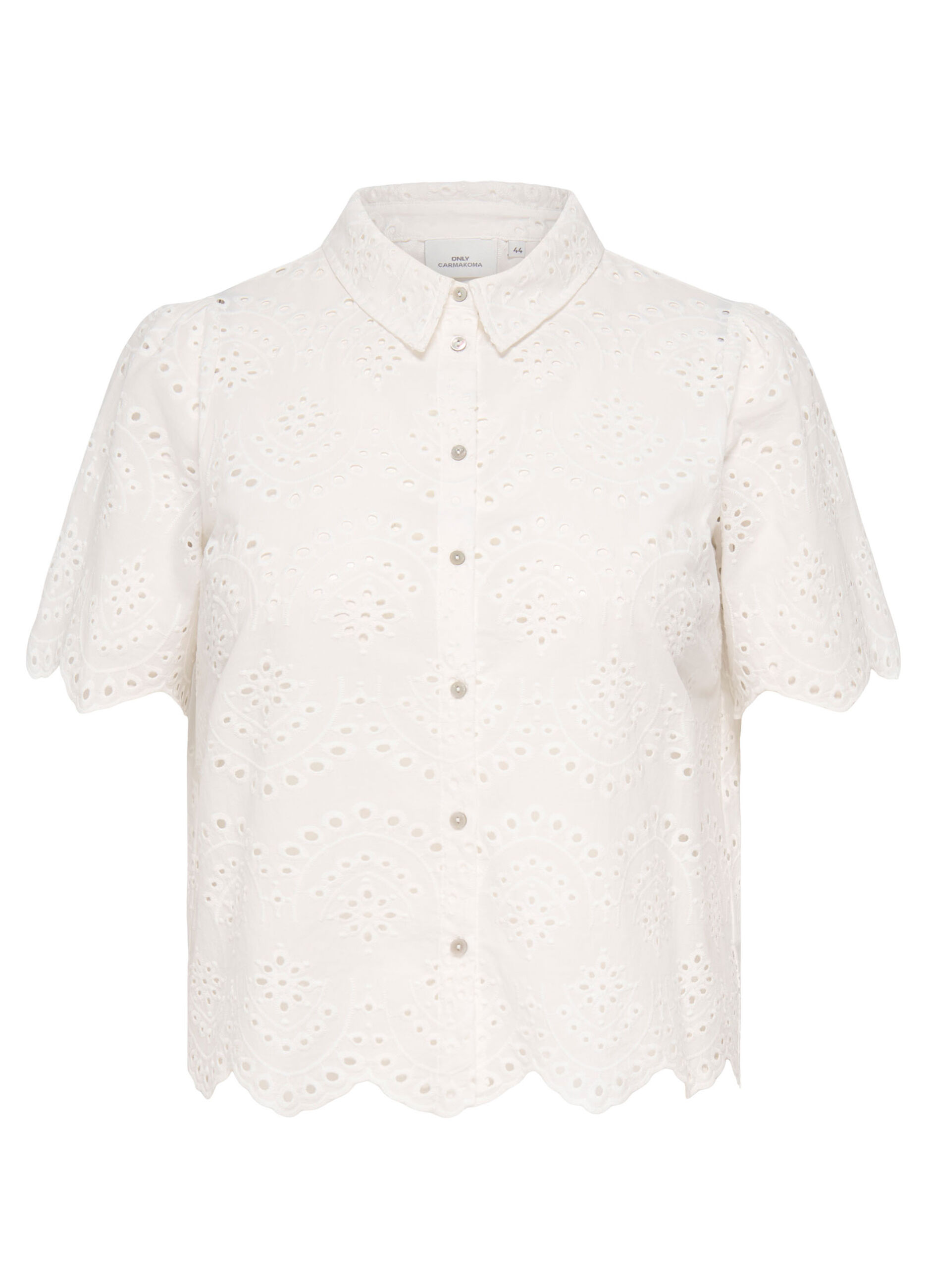 Camicia a maniche corte con maniche a sbuffo_0