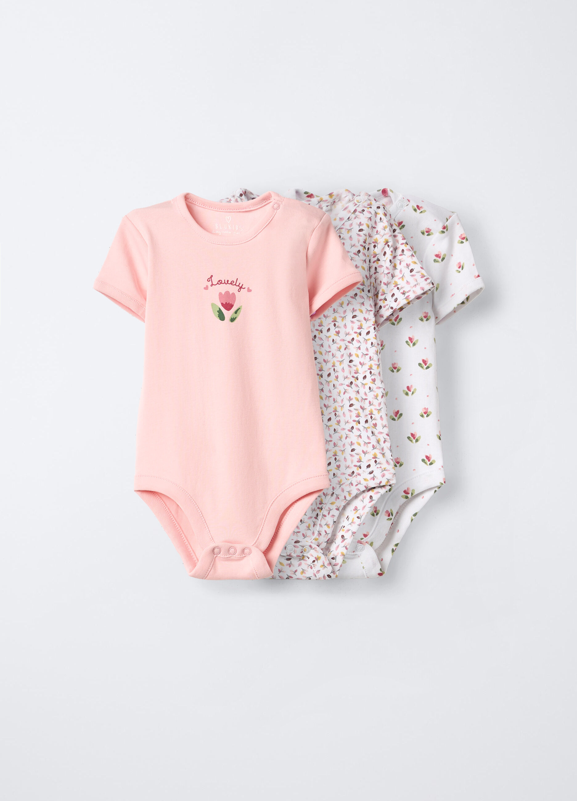 Pack 3 body in interlock di puro cotone neonata_0