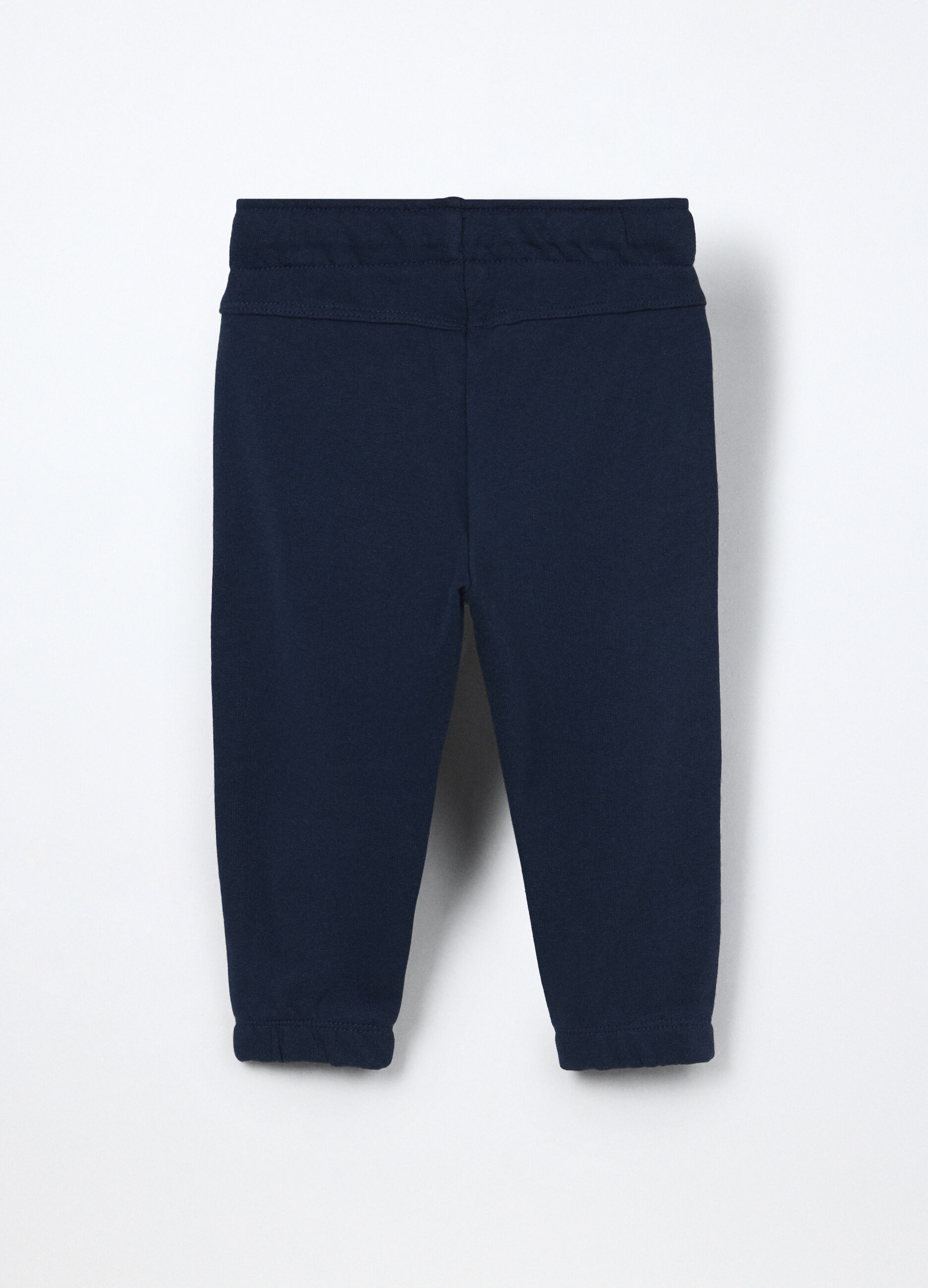 Jogger in french terry di puro cotone neonato_1