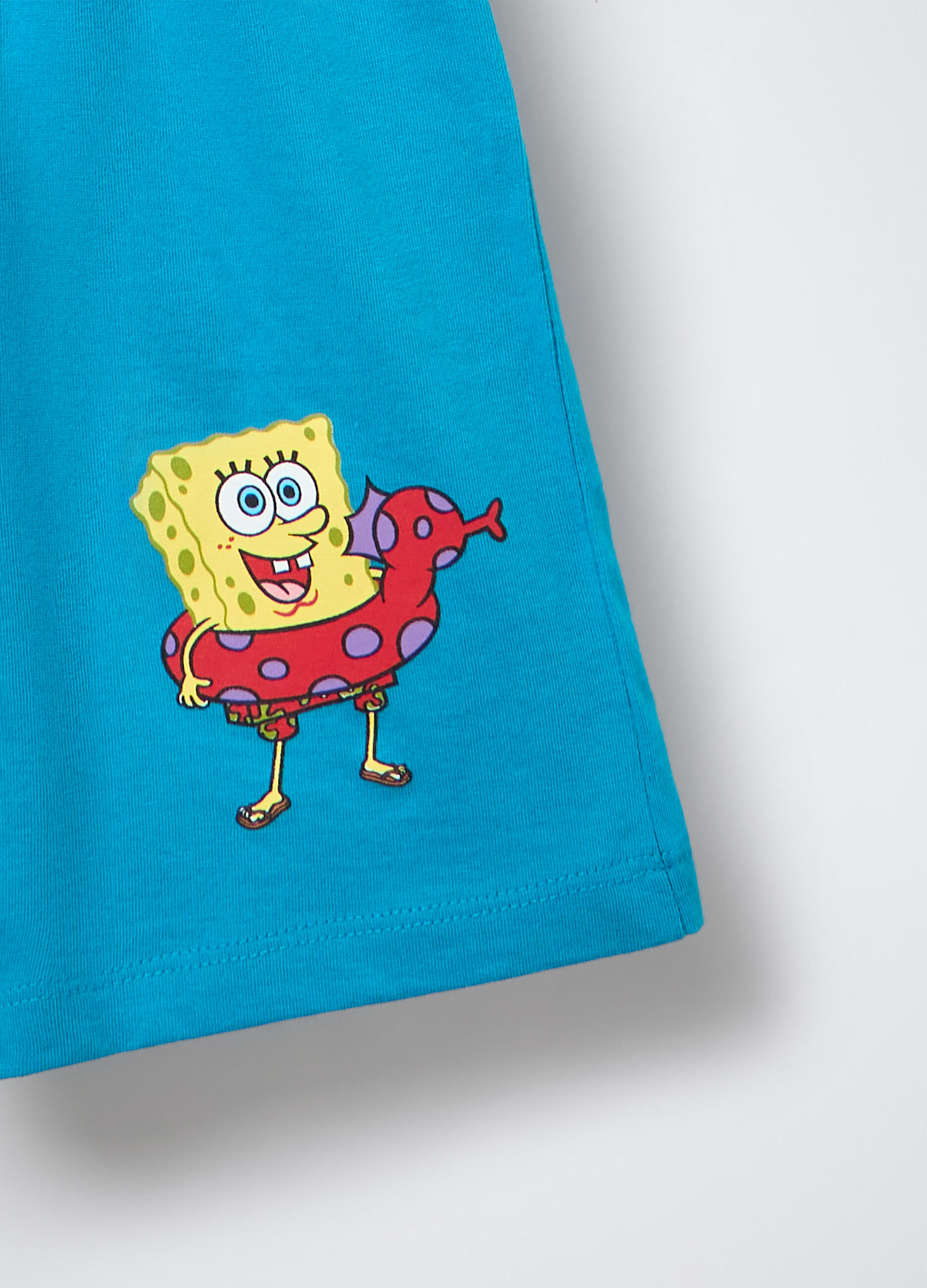 Set pigiama corto Sponge Bob in jersey di puro cotone bambino_3