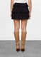 Minigonna a balze in puro cotone donna_1