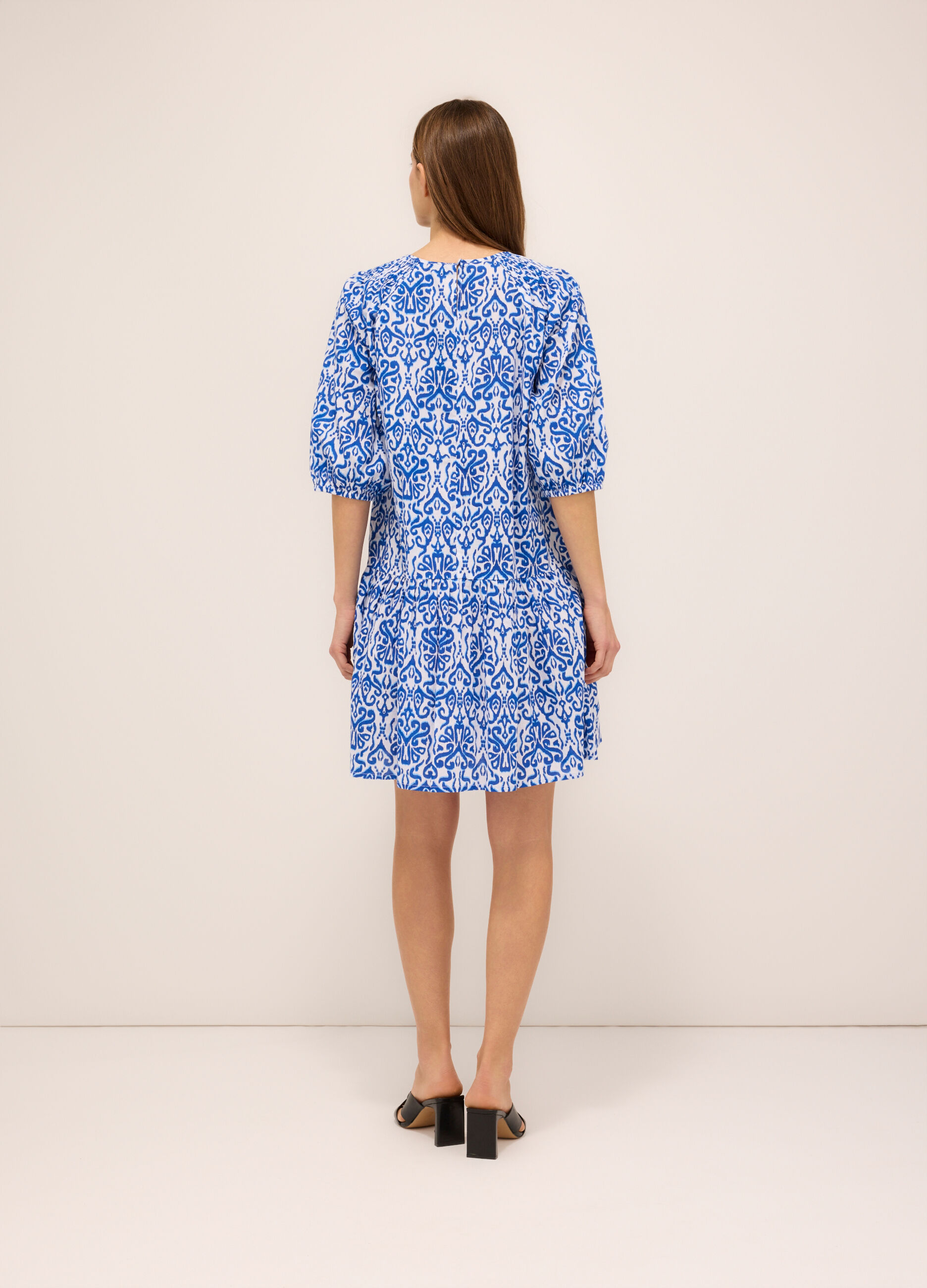 Abito corto in puro cotone donna_1