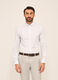 Camicia regular fit in tela di cotone a righe uomo_0