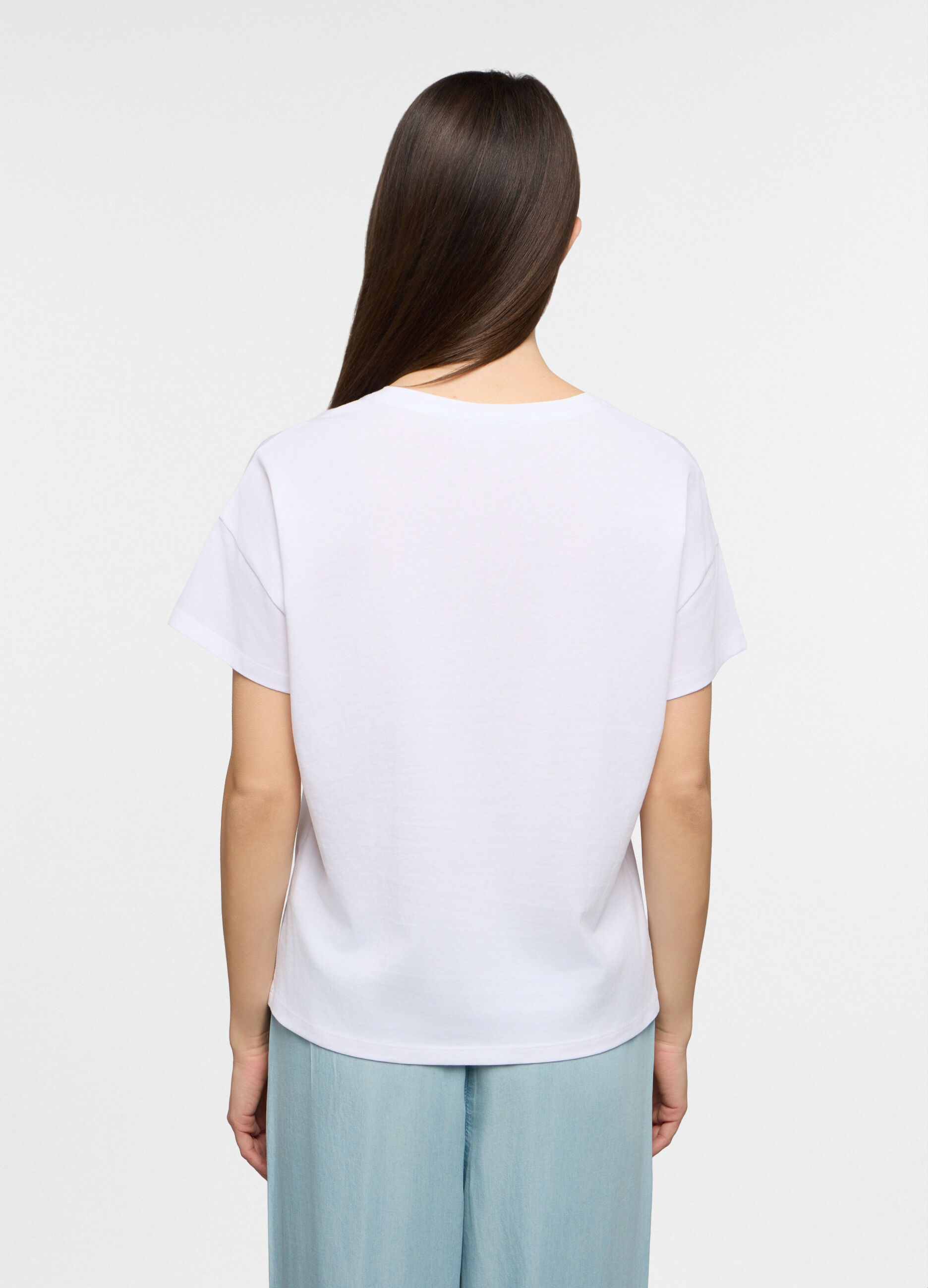 T-shirt girocollo donna_1