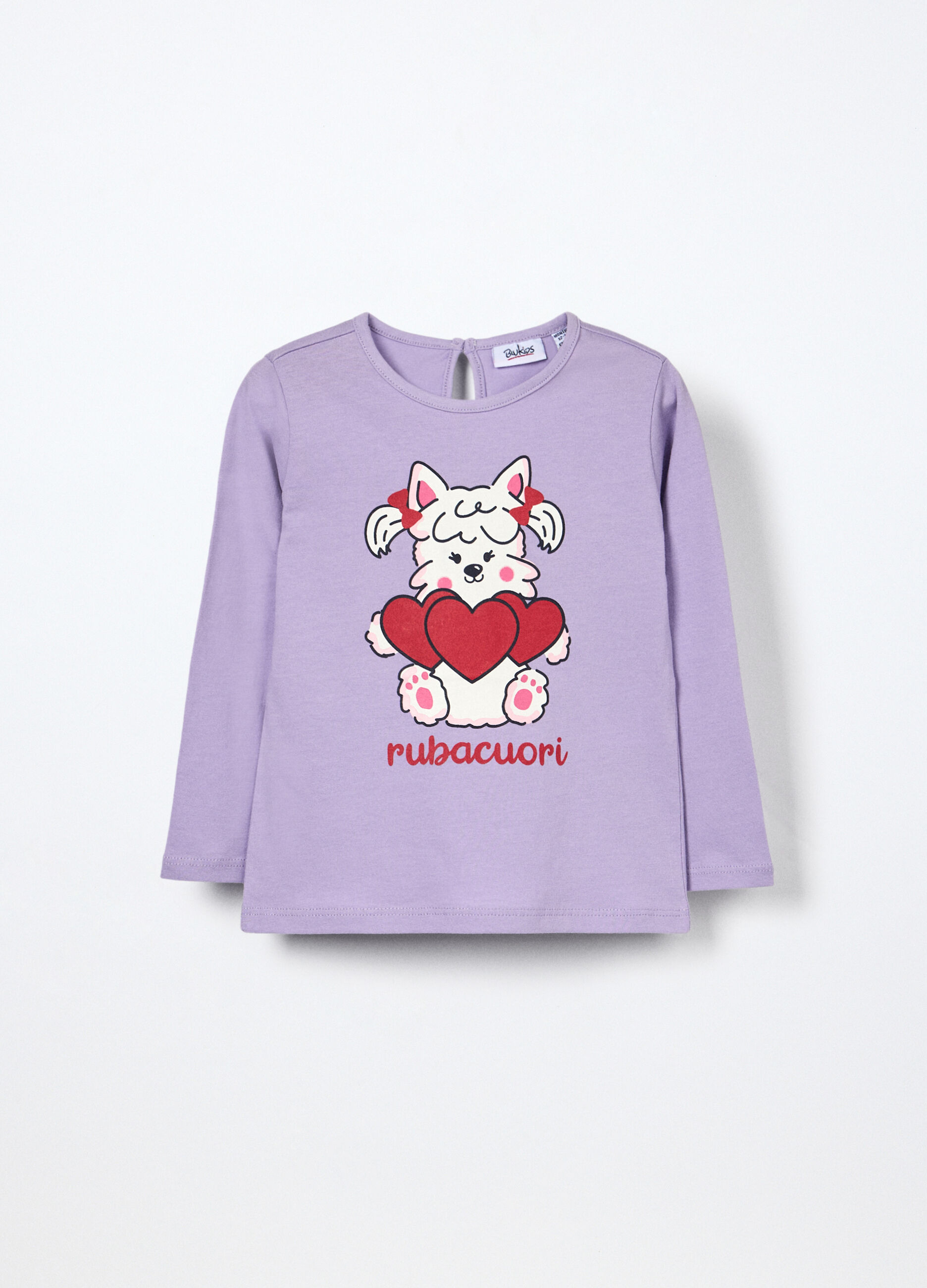 T-shirt in jersey di puro cotone neonata_0