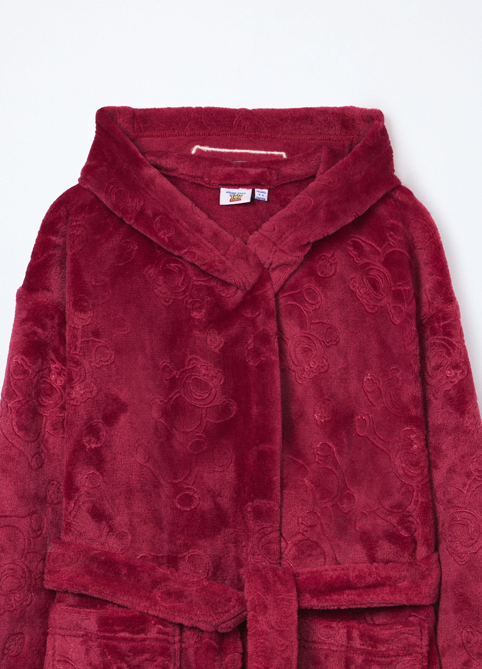 Vestaglia in coral fleece con cappuccio bambina_2