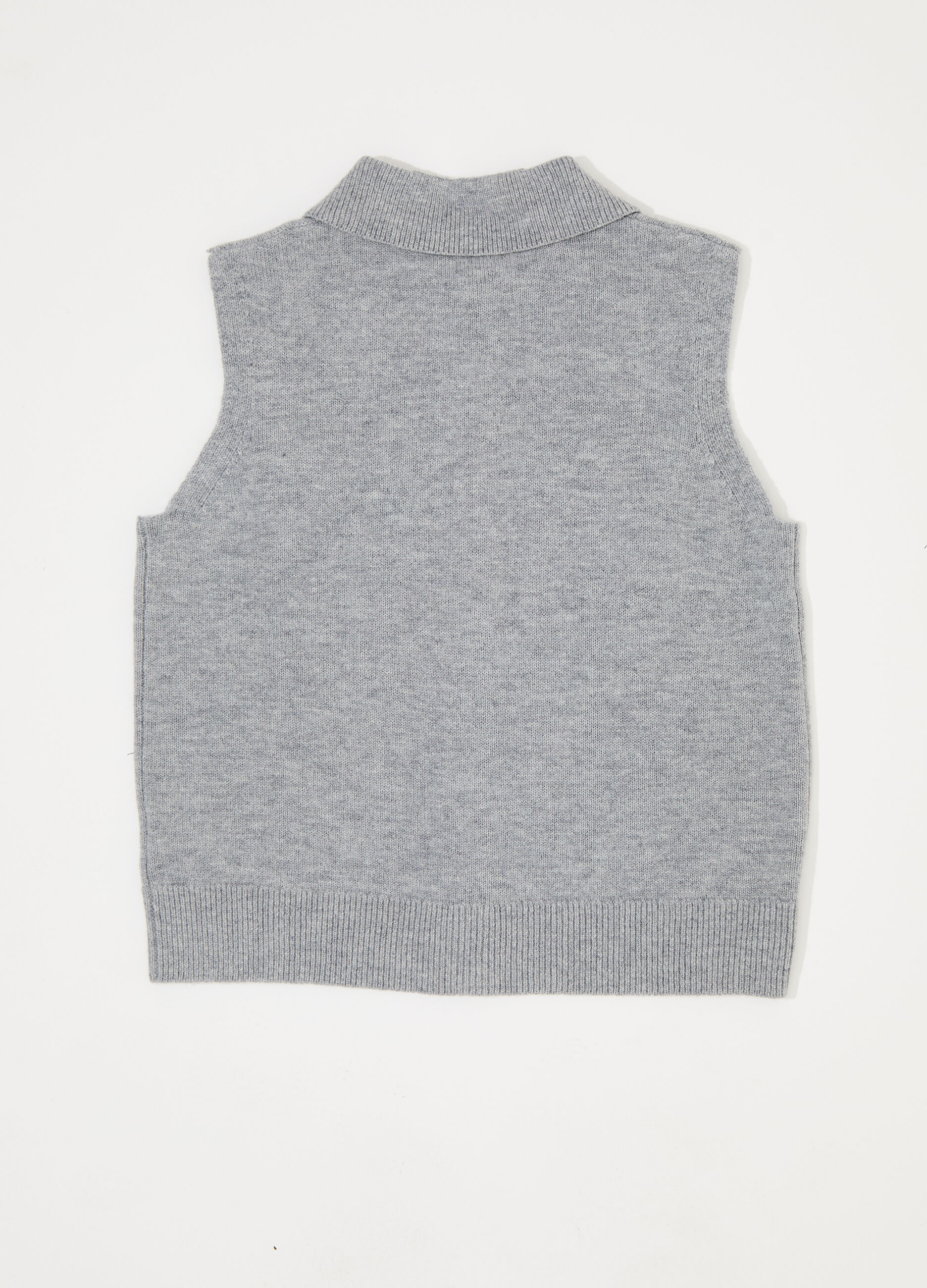 Gilet tricot in pura lana donna_5