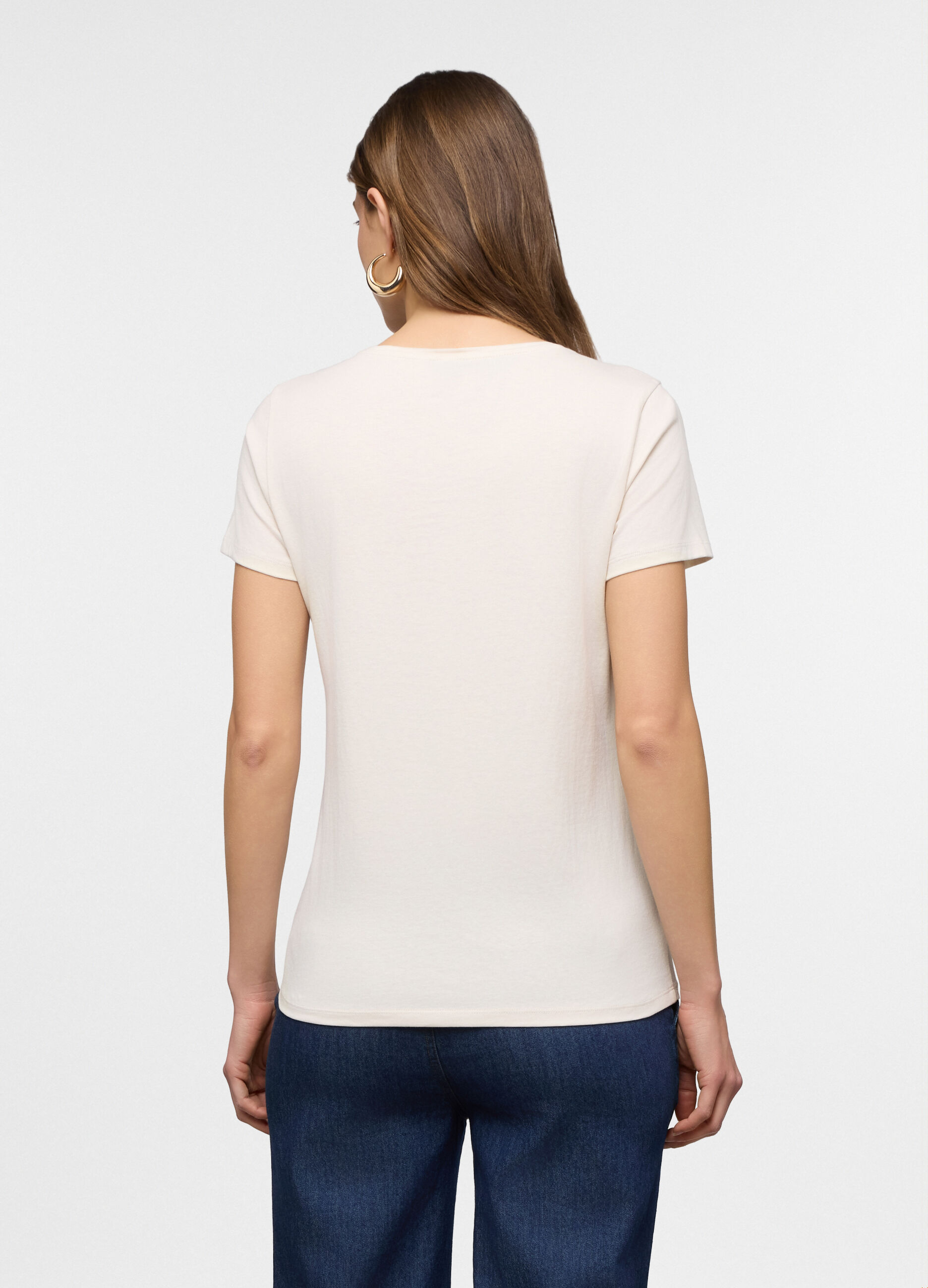 T-shirt girocollo donna_1