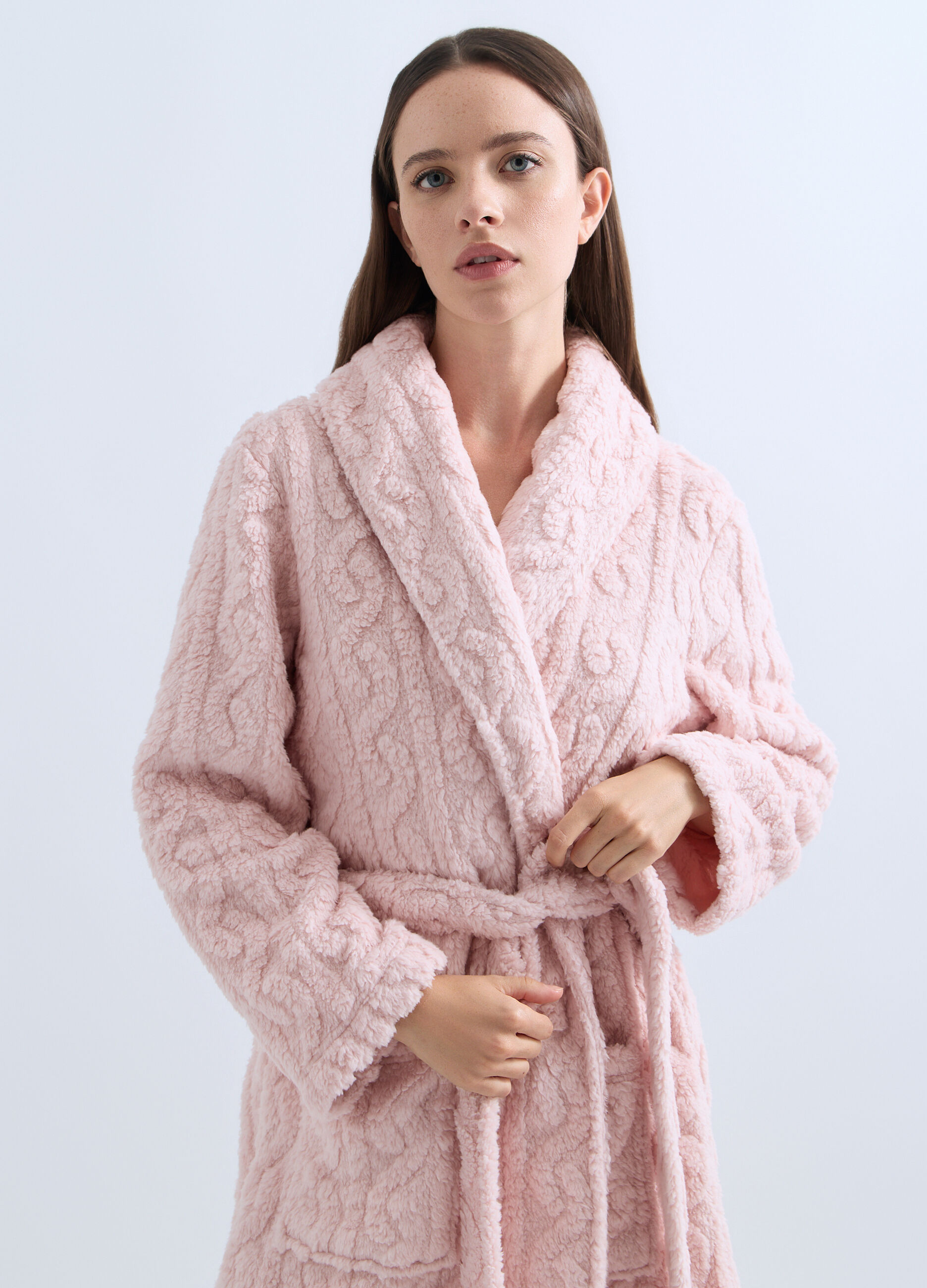 Vestaglia in eco fur donna_2