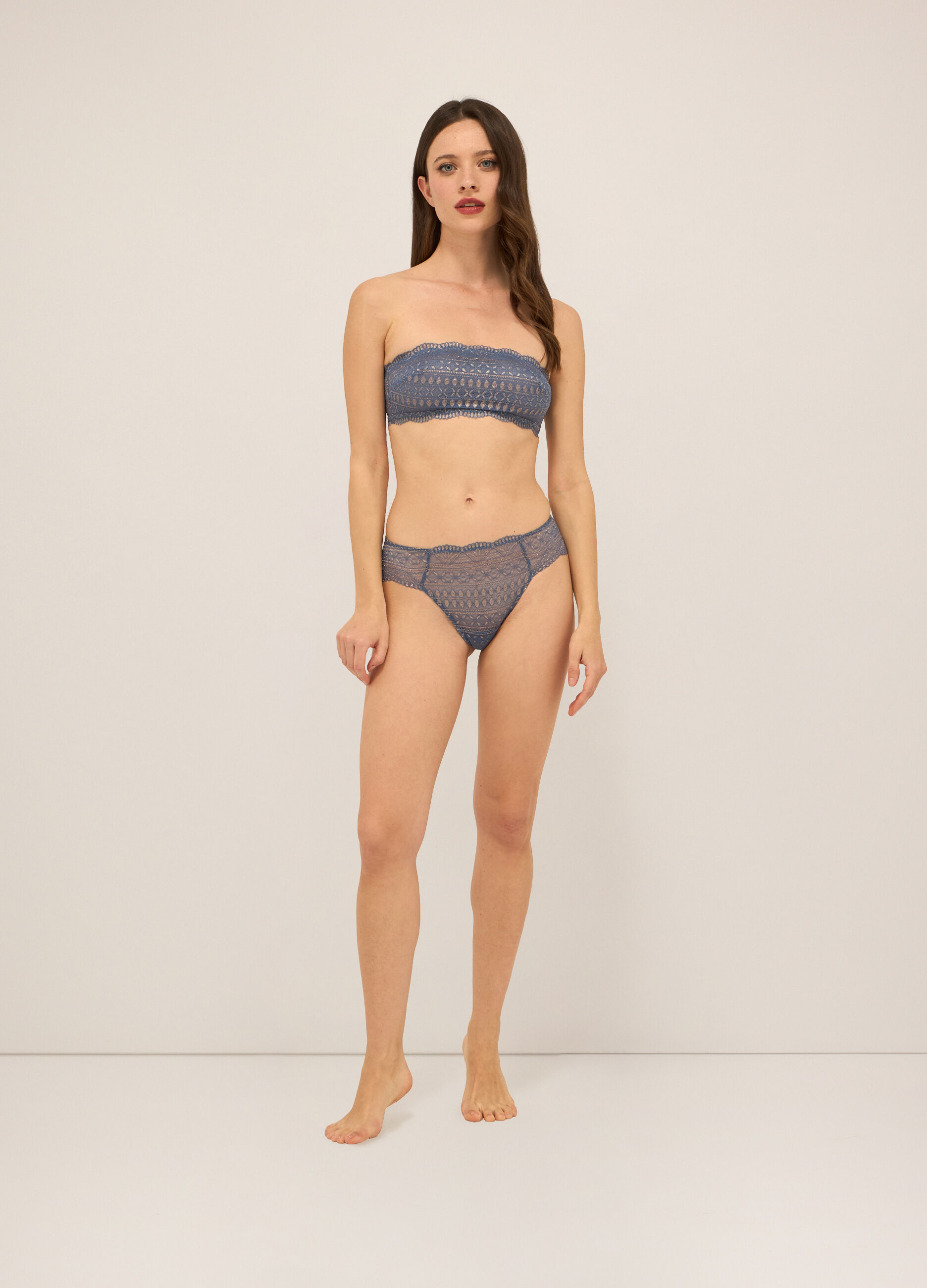 Reggiseno a fascia in pizzo donna