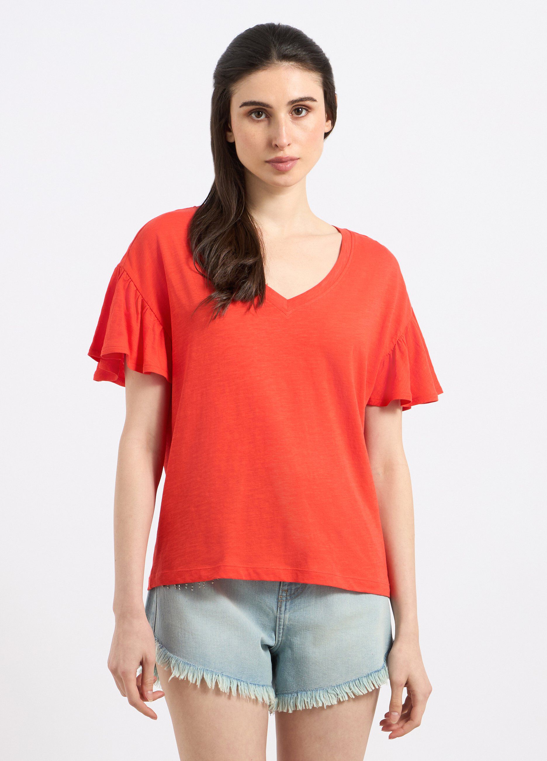 T-shirt in puro cotone donna_0