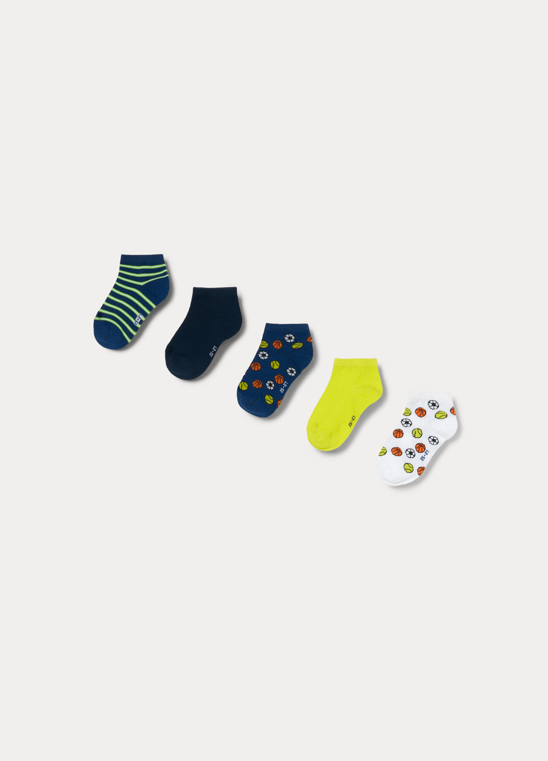 Pack 5 calze corte in cotone stretch_1