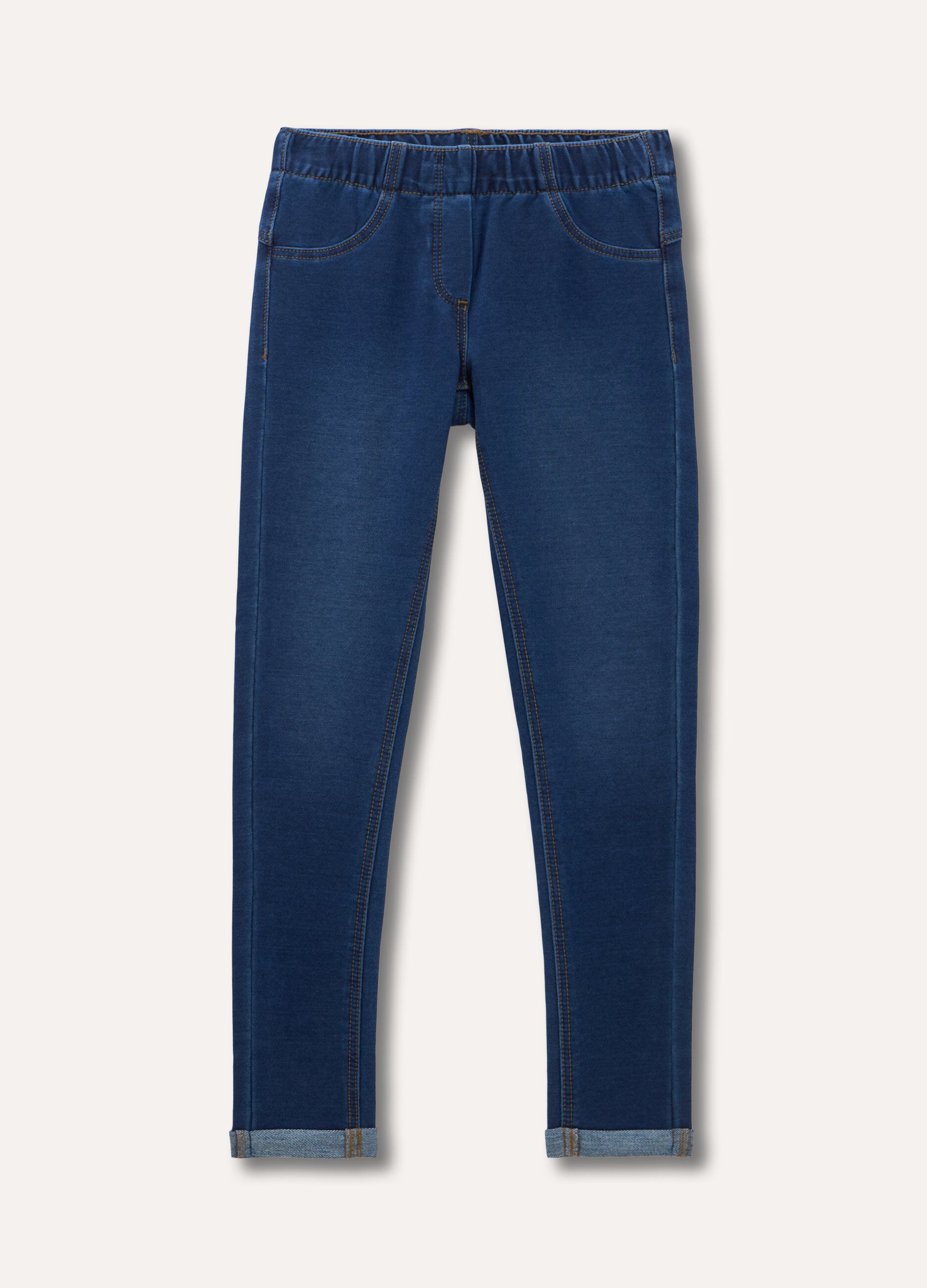 Jeggings in cotone stretch ragazza_0