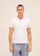 T-shirt collo a V in puro cotone uomo_0