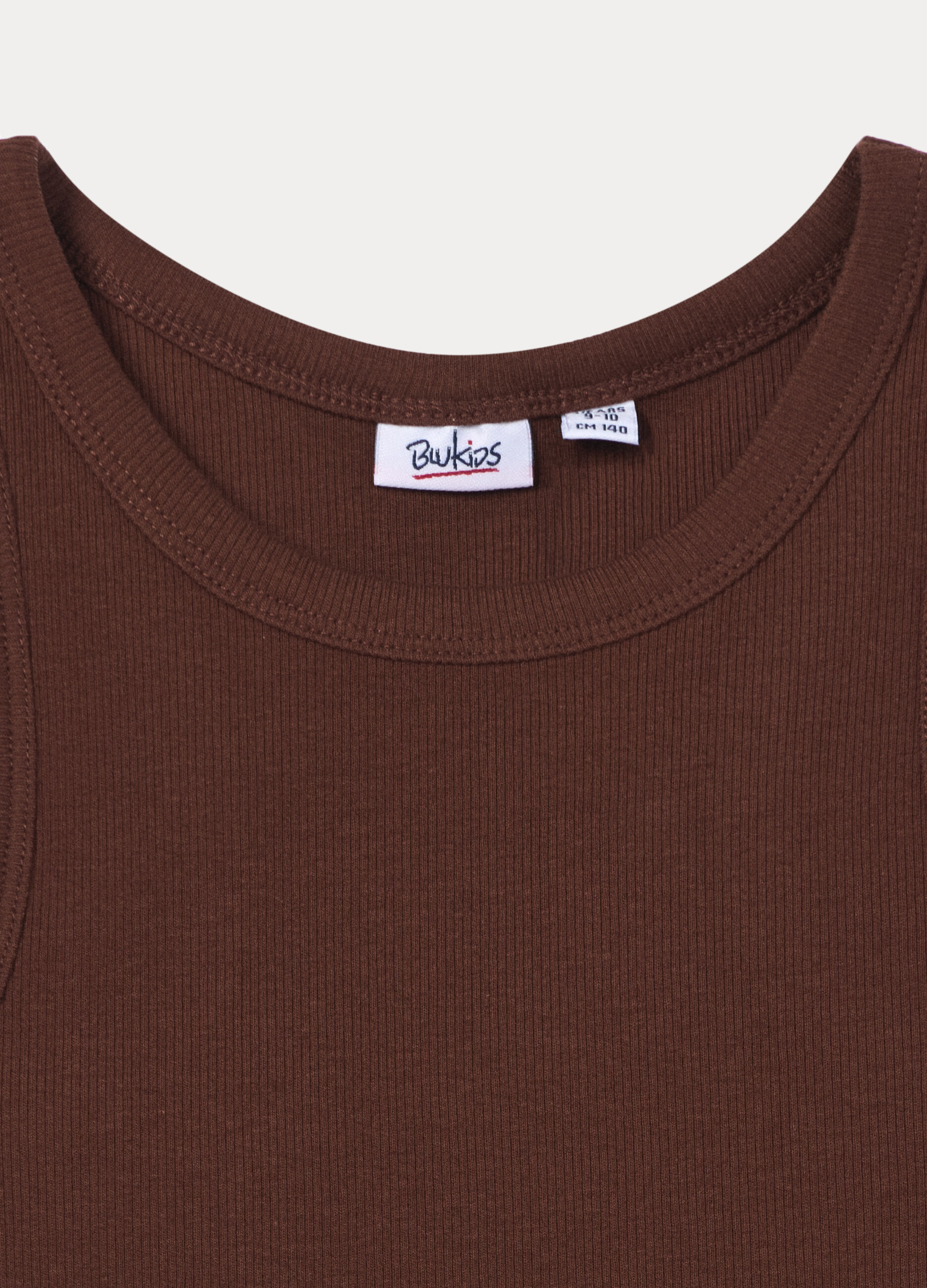 Top fitted in costina stretch ragazza_2