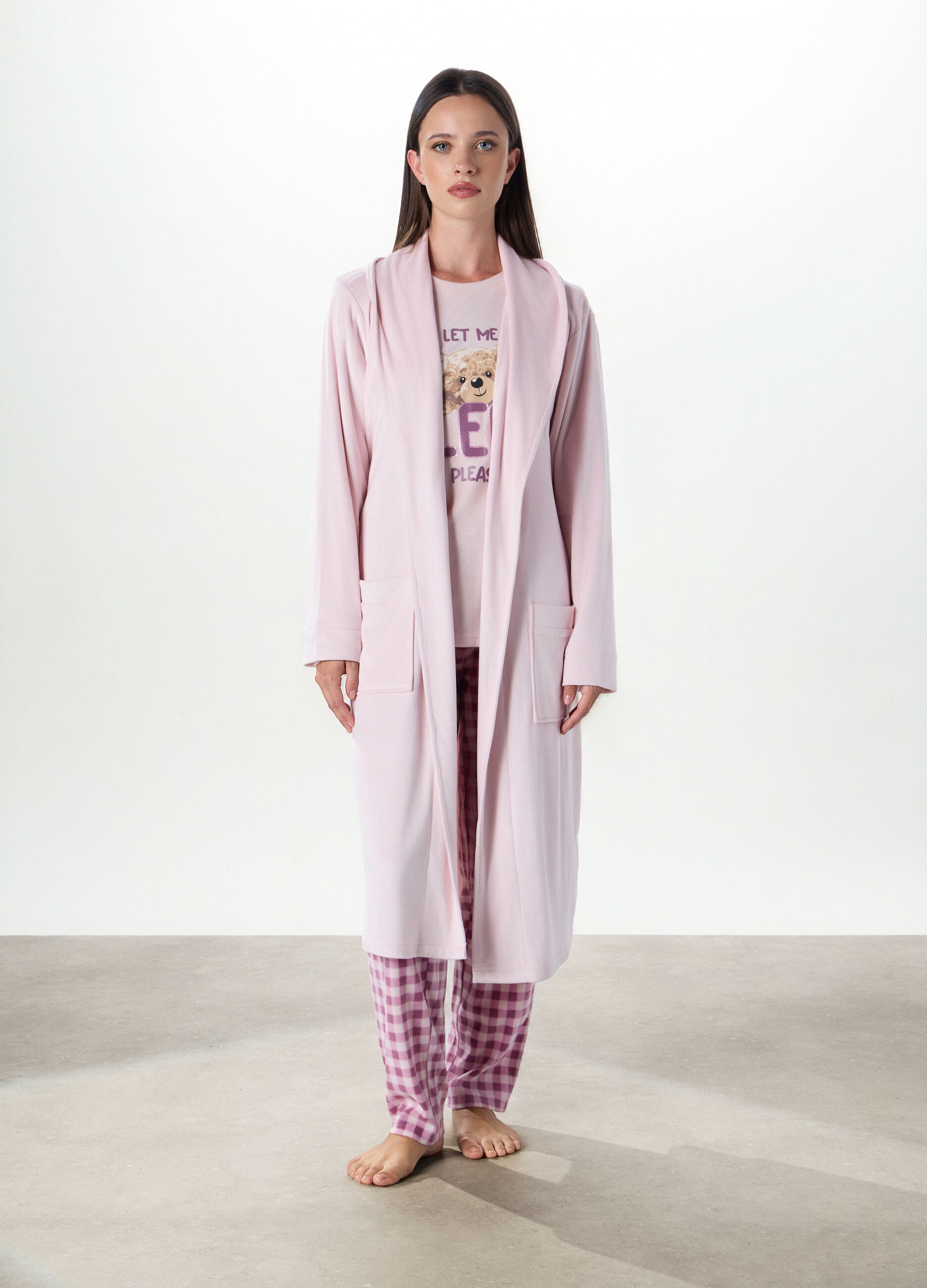 Vestaglia in coral fleece donna_0