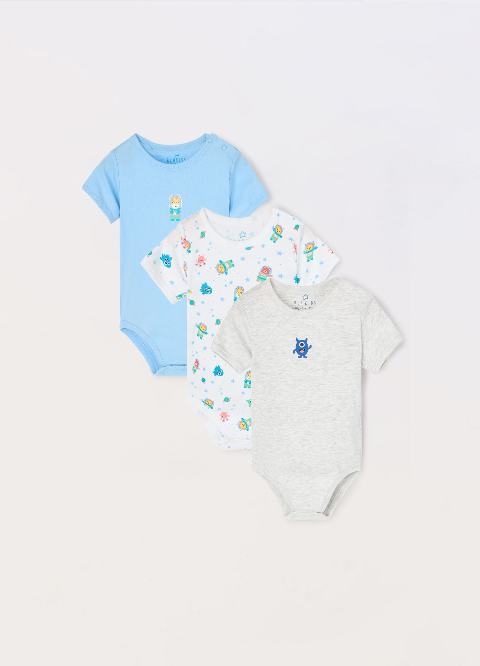 Pack 3 body in puro cotone neonato_0