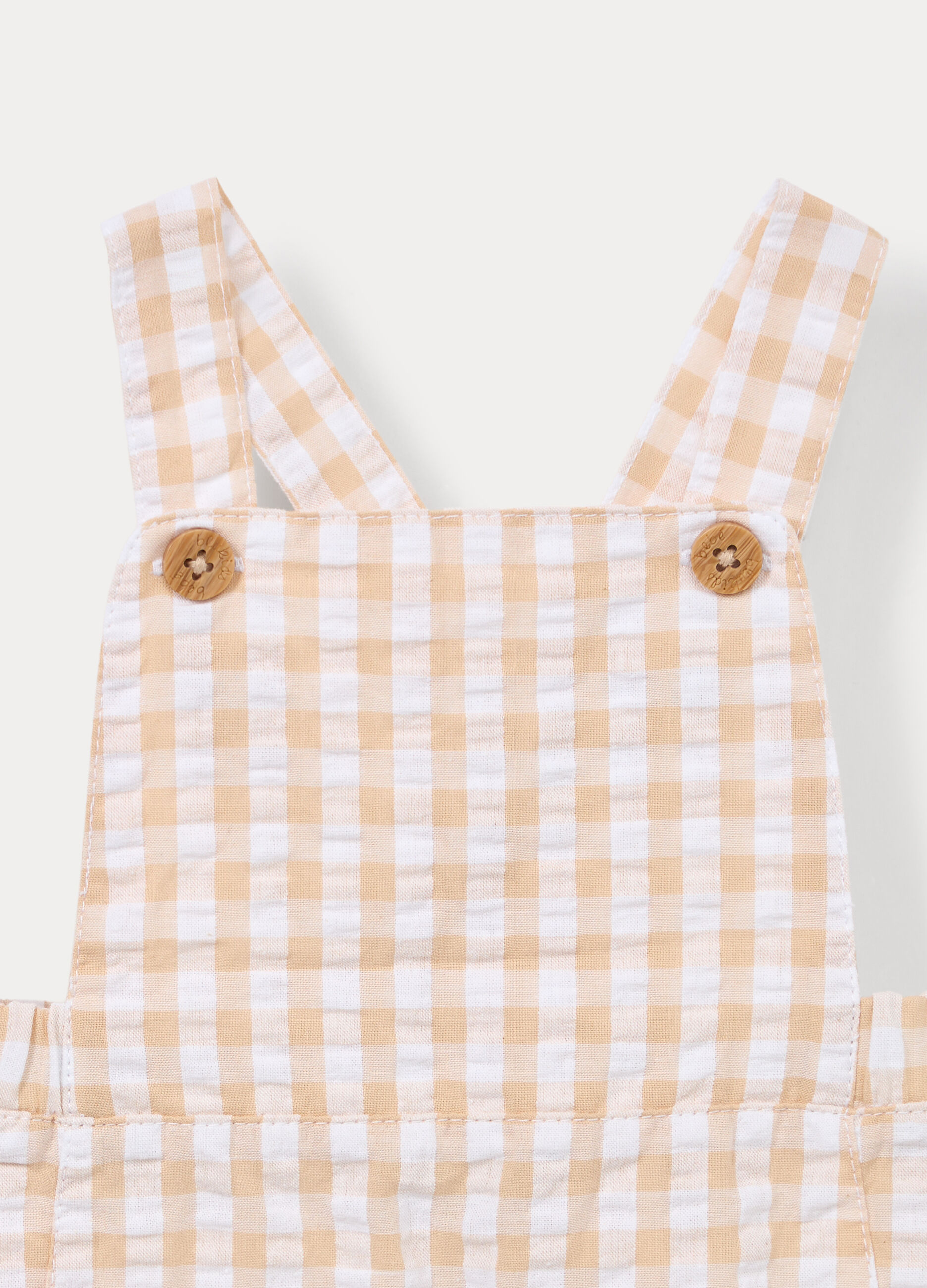 Set t-shirt + salopette in puro cotone neonato_3