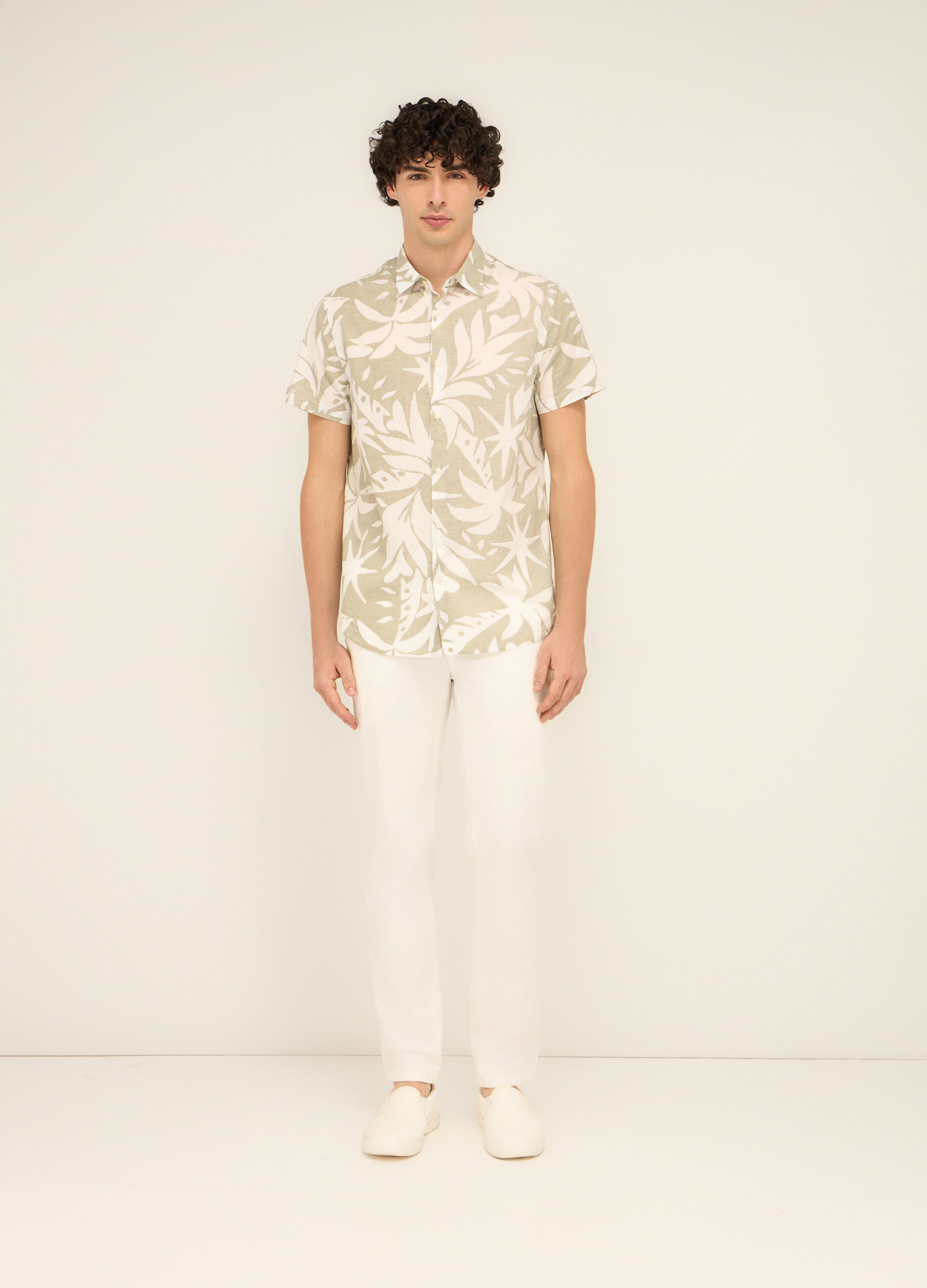 Pantaloni chino in cotone stretch uomo_0