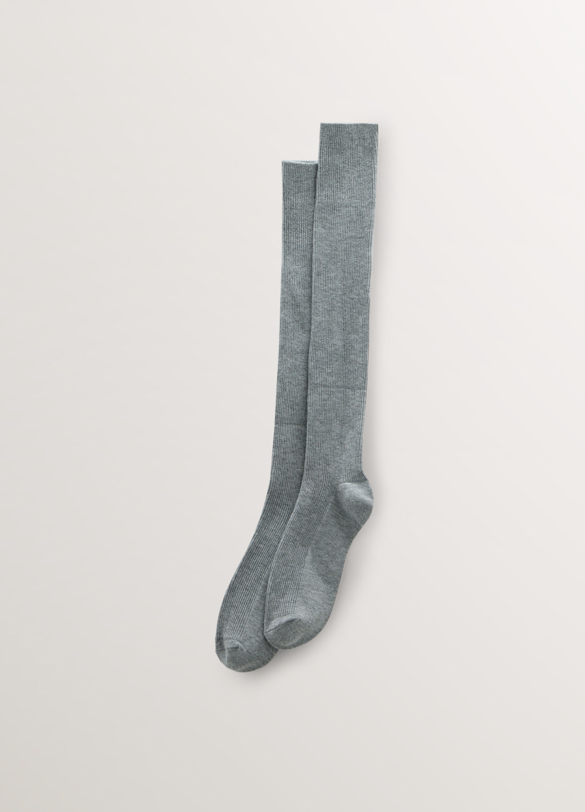 Calze lunghe misto lana con filo lurex donna_0