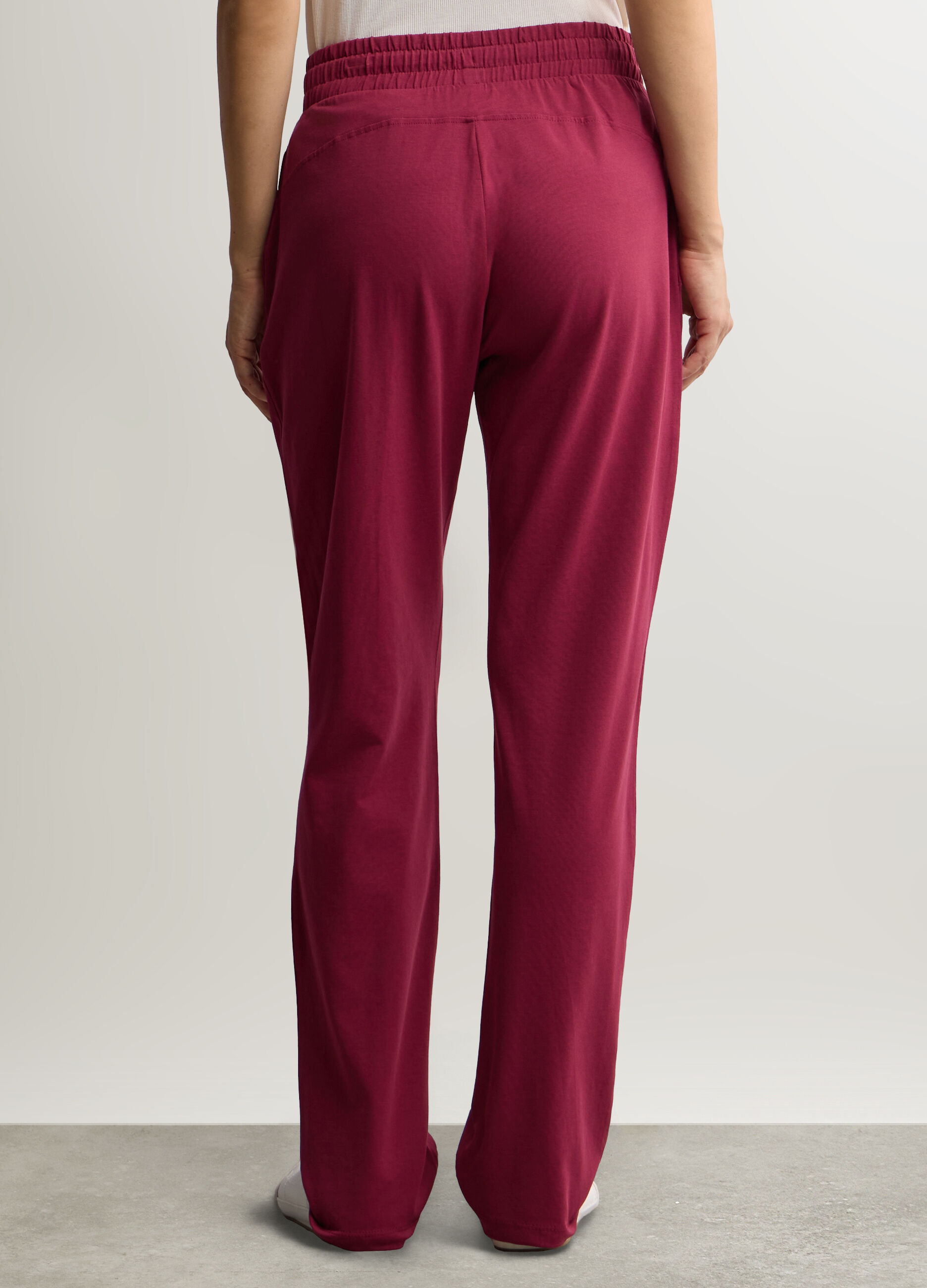 Jogger Fit Regular in jersey di cotone stretch donna_2
