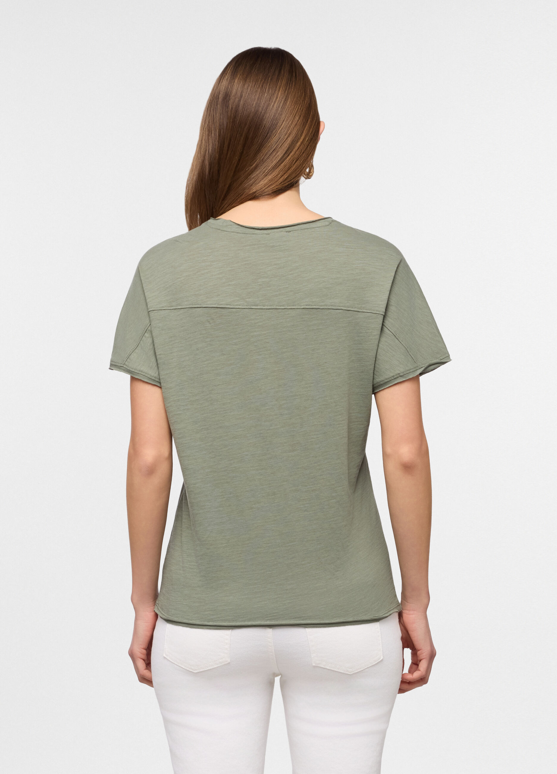 T-shirt girocollo donna_1