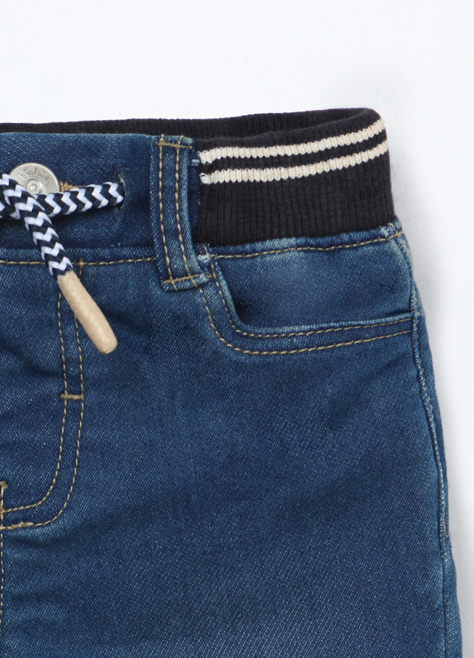 Pantaloni in french terry di misto cotone neonato_2