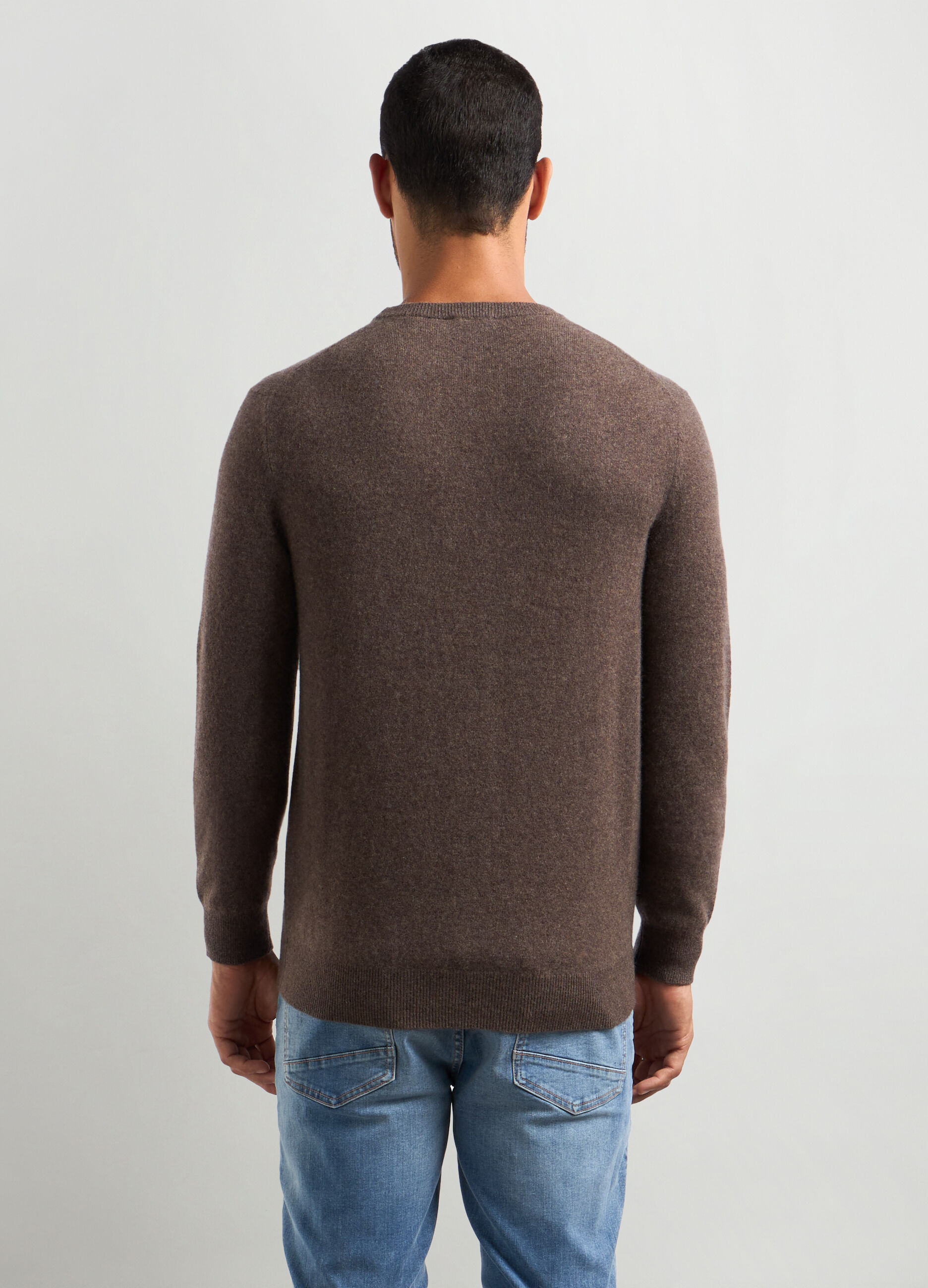 Pullover girocollo in puro cashmere uomo_1