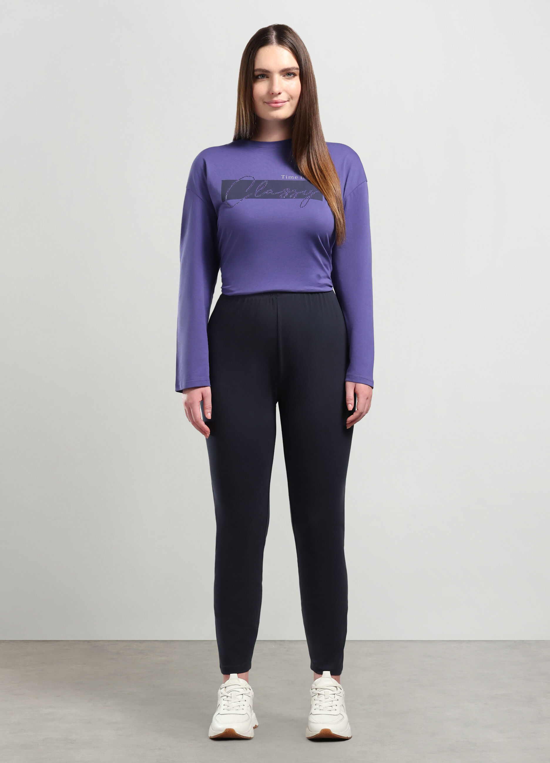 Leggings in cotone stretch donna curvy_0