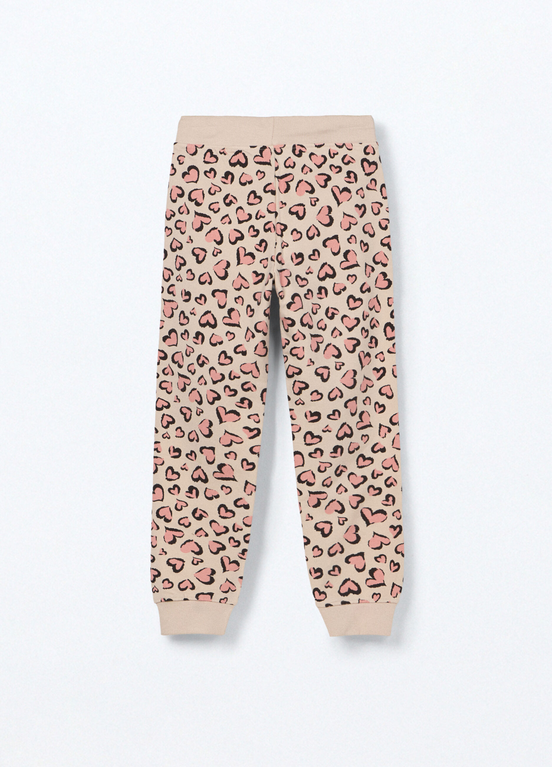 Jogger in french terry ci cotone stretch bambina_1