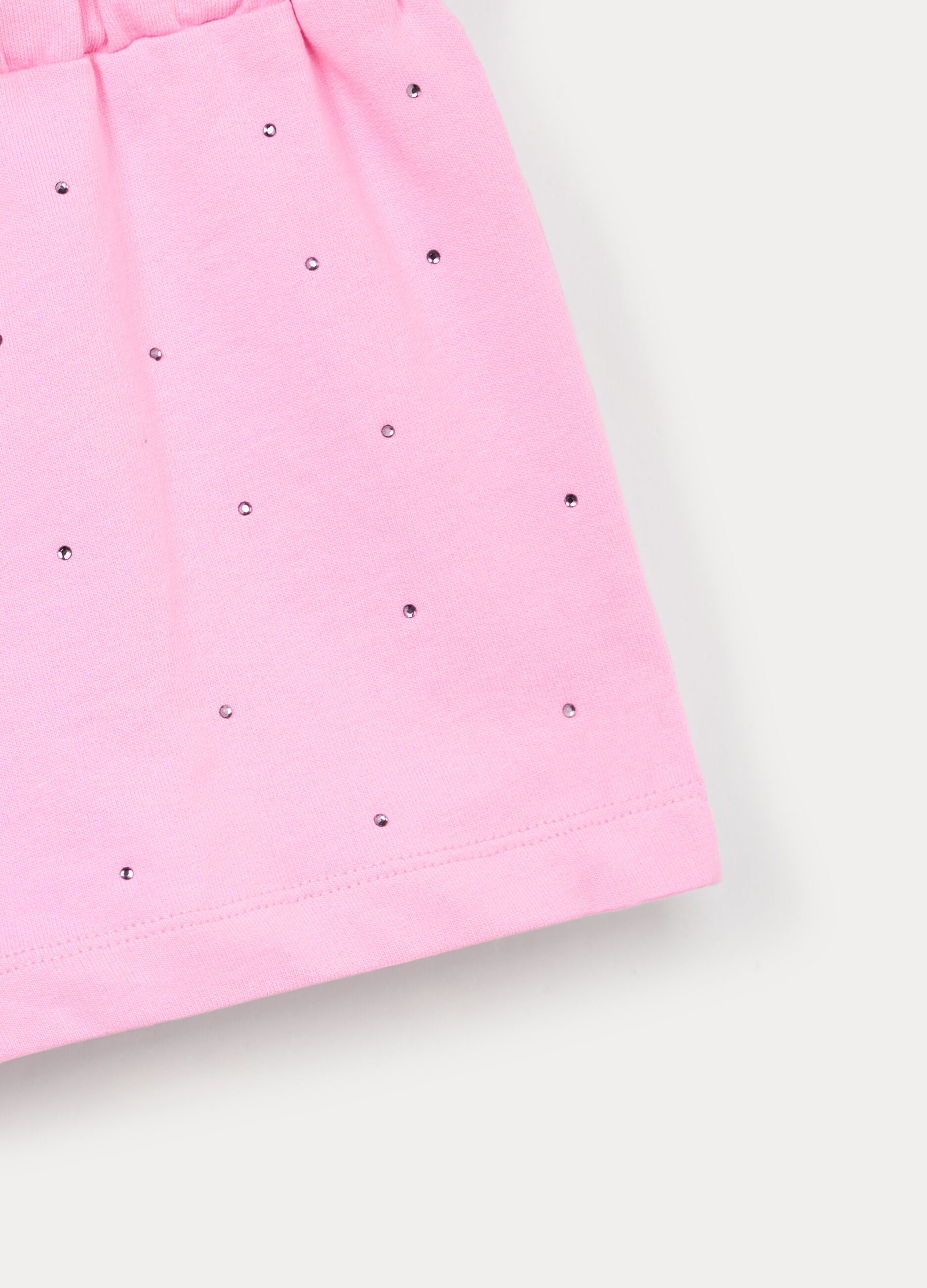 Shorts in french terry di puro cotone bambina_2