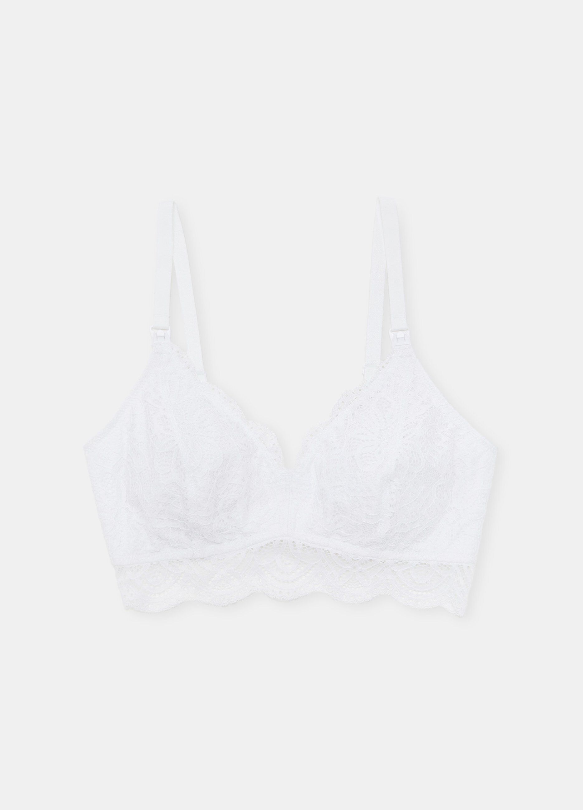 Reggiseno in pizzo di cotone stretch per allattamento_0