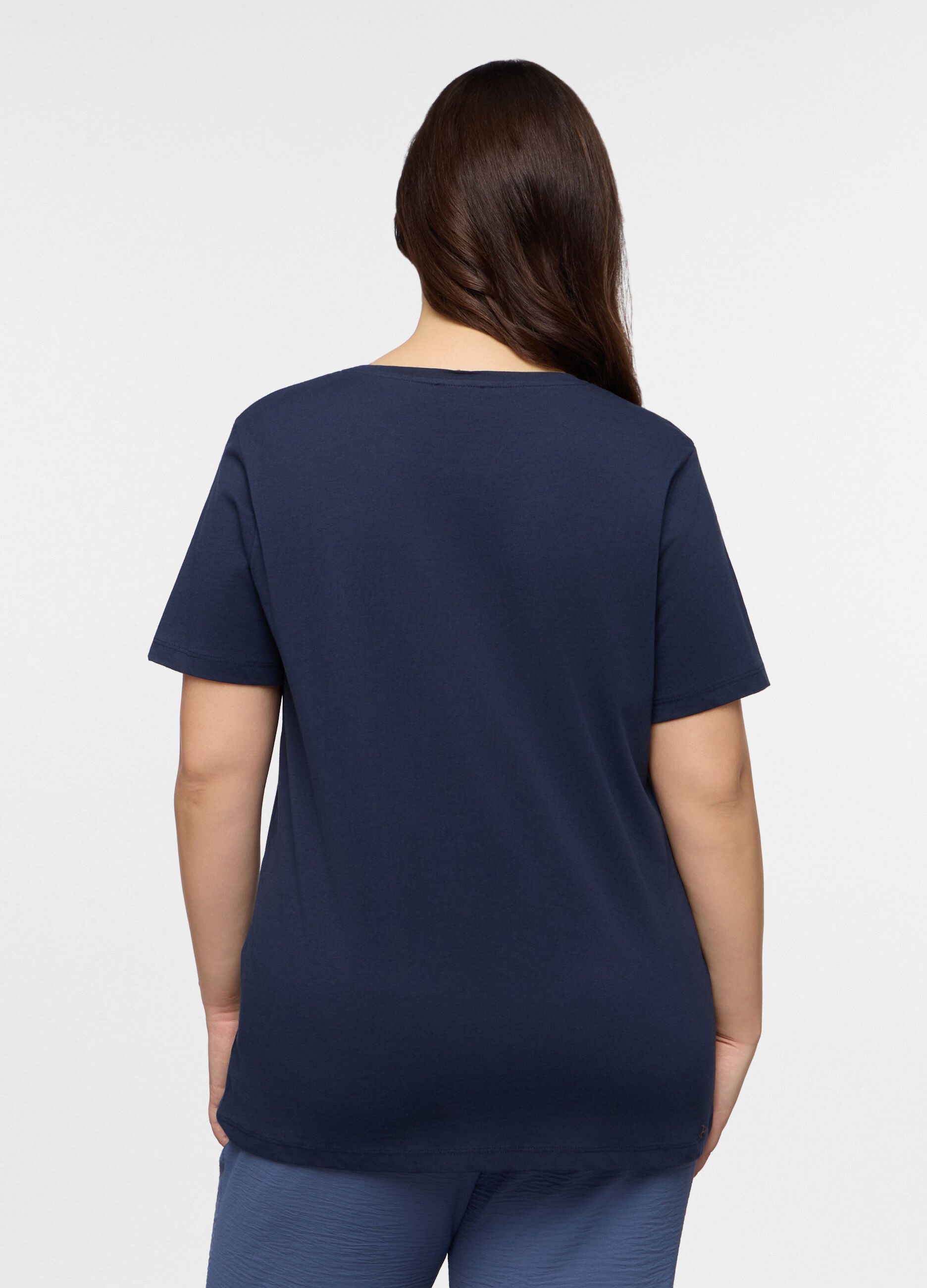 T-shirt girocollo donna curvy_1