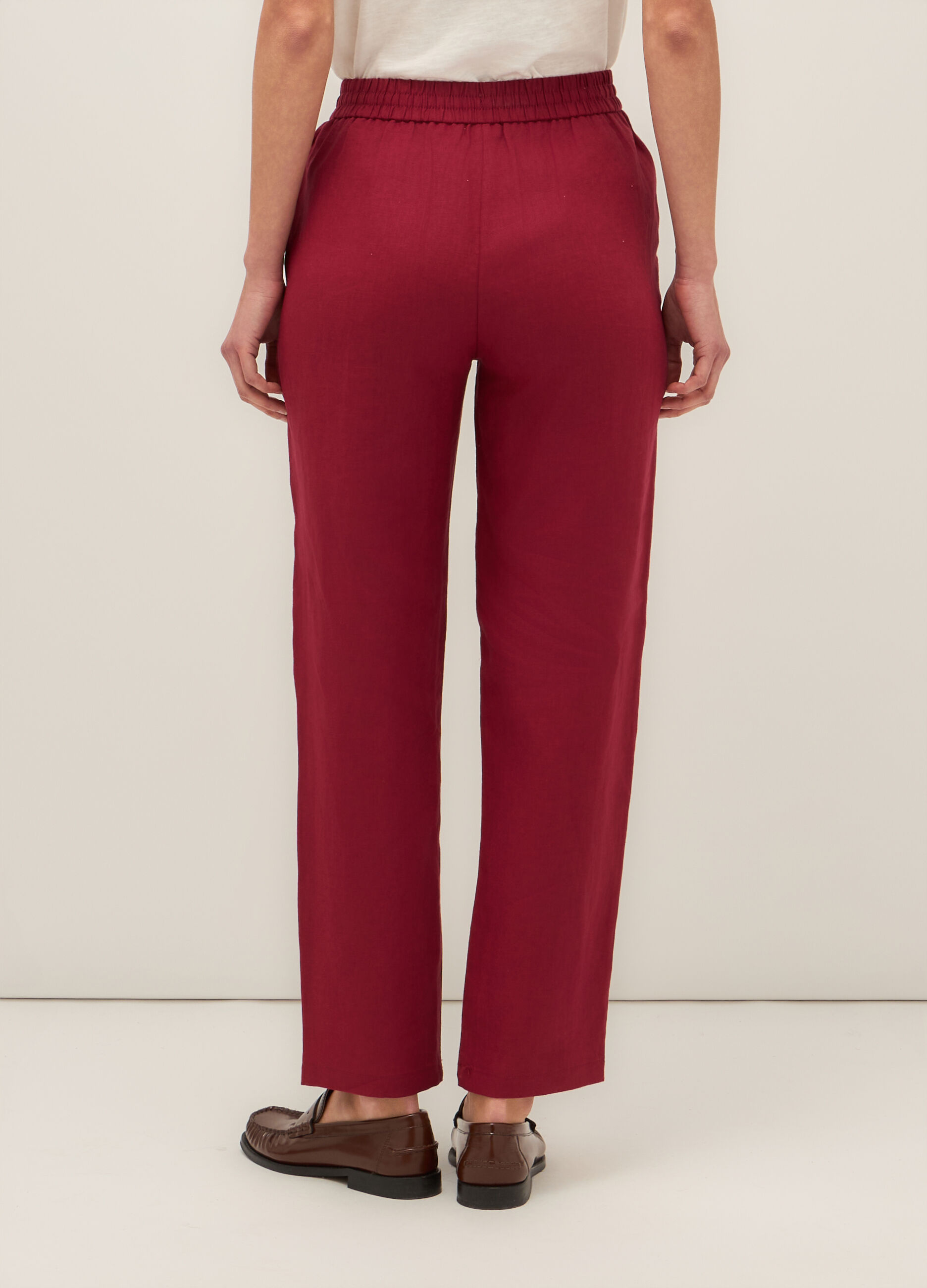 Pantaloni in puro lino donna_1