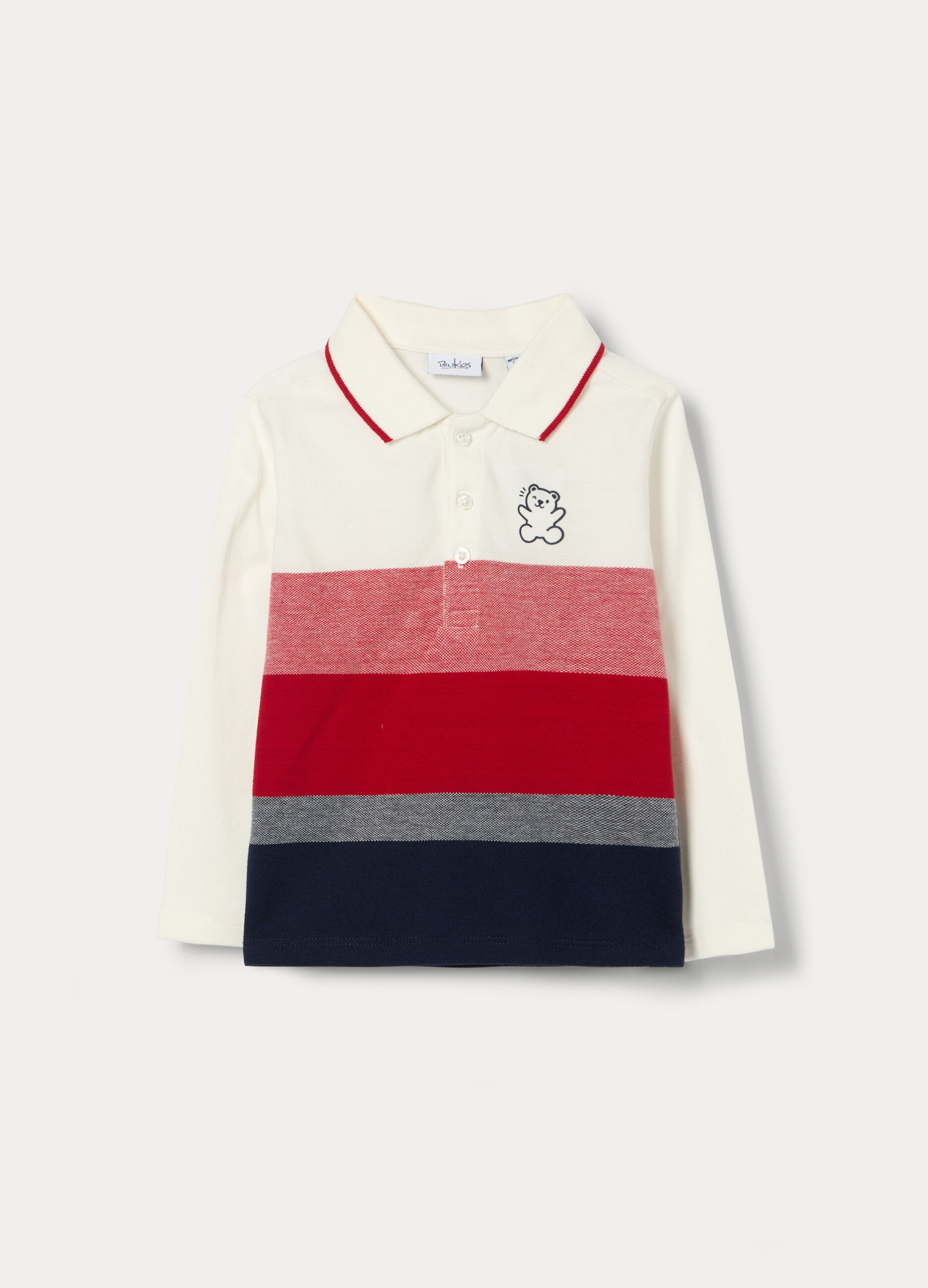 Polo in puro cotone Piquet bimbo_0