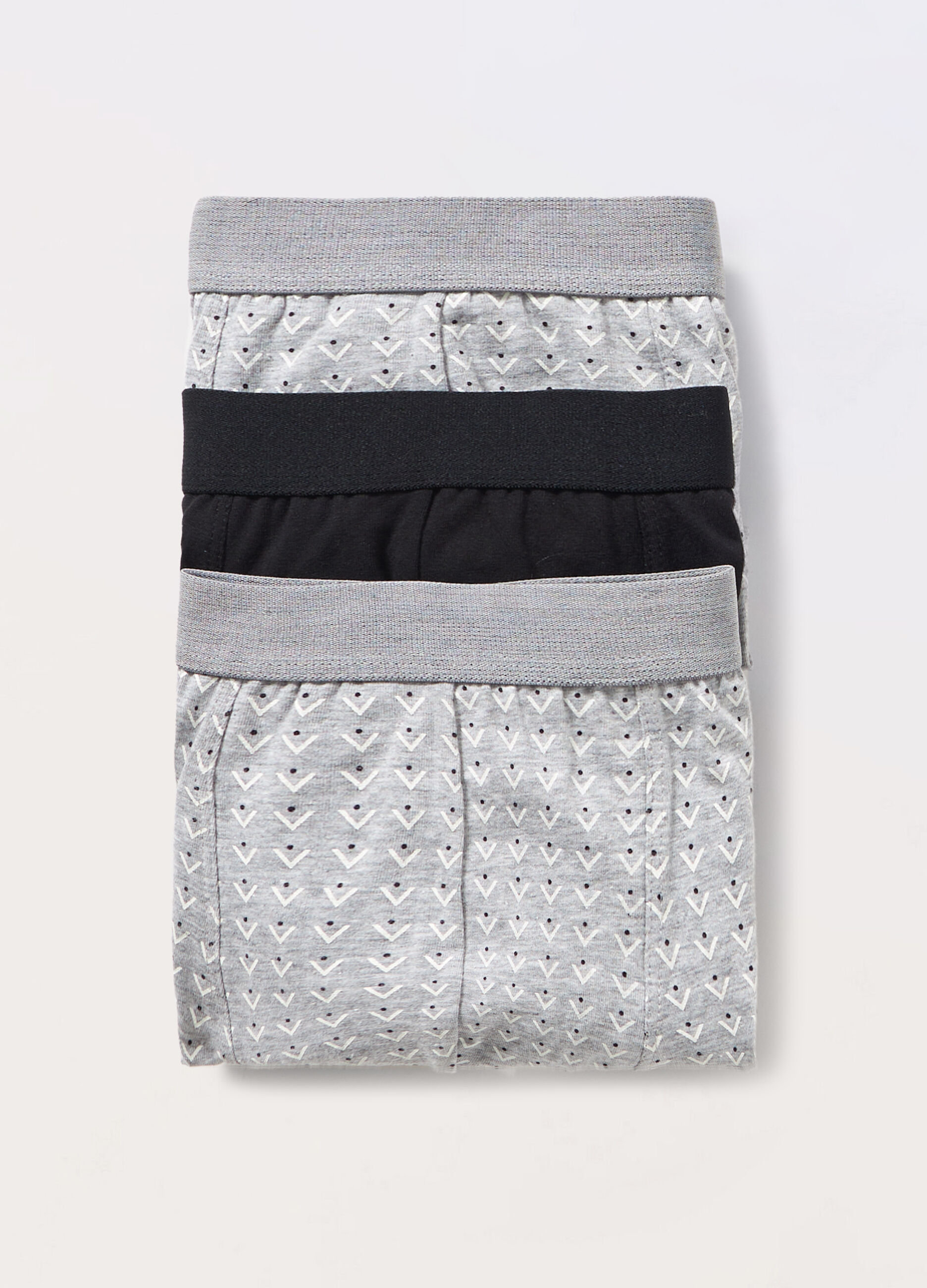 3 pack boxer in jersey di cotone stretch con fantasia uomo_0