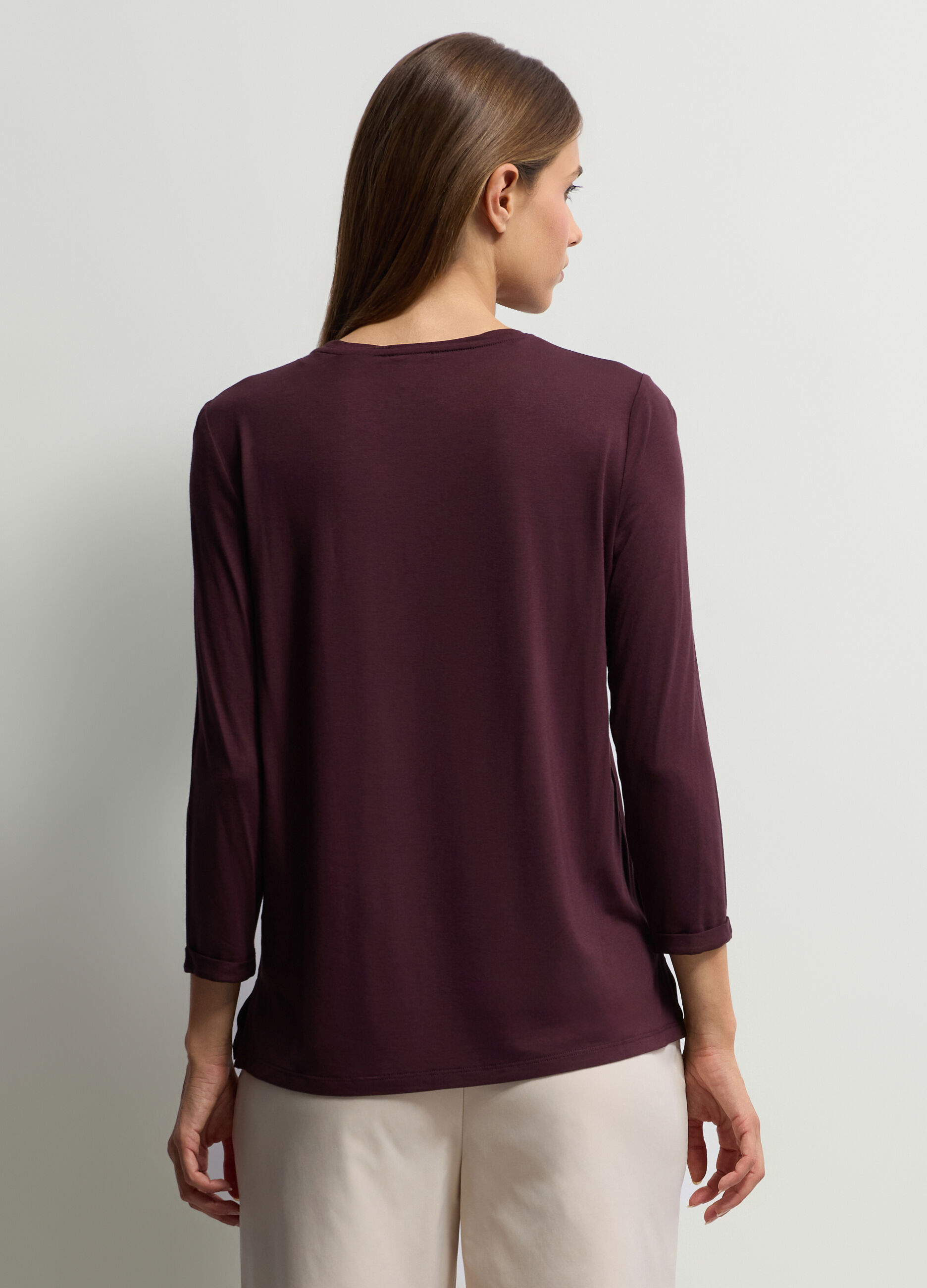 T-shirt Fit over girocollo donna_1