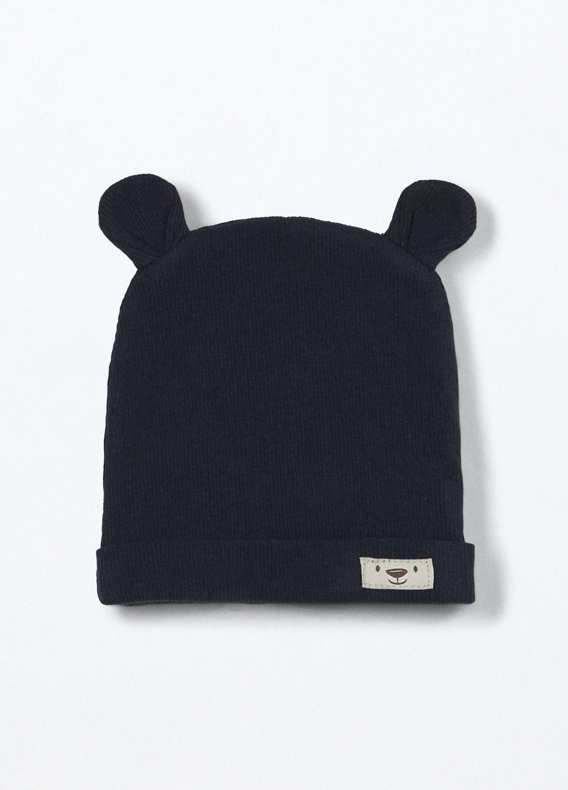 Berretto in costina misto cotone neonato_0